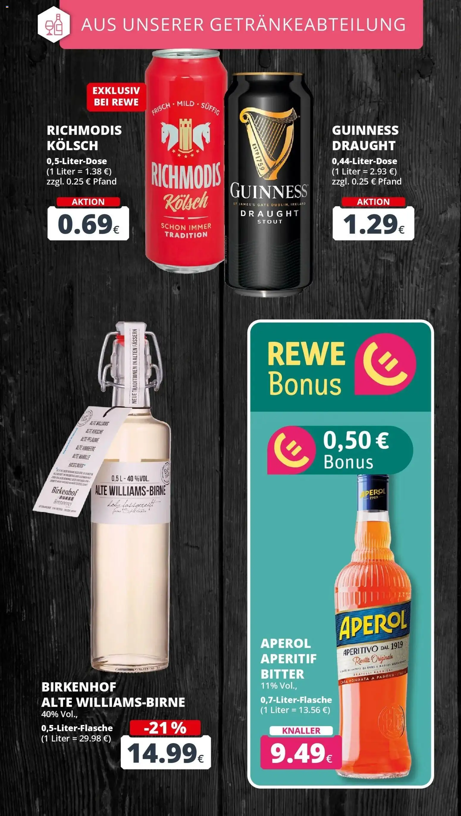 REWE Prospekt ab 26.10.2026 zum Blättern » Angebote | Seite: 21 | Produkte: Himbeere, Aperol