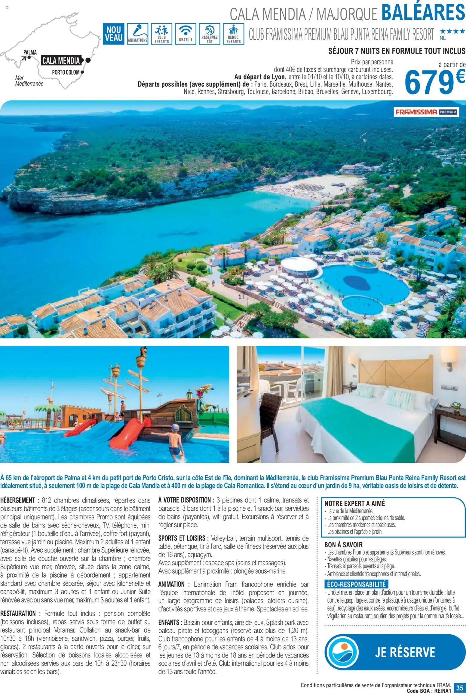 {H1} | Page: 35 | Produits: Boissons, Buffet, Piscine, Serviettes