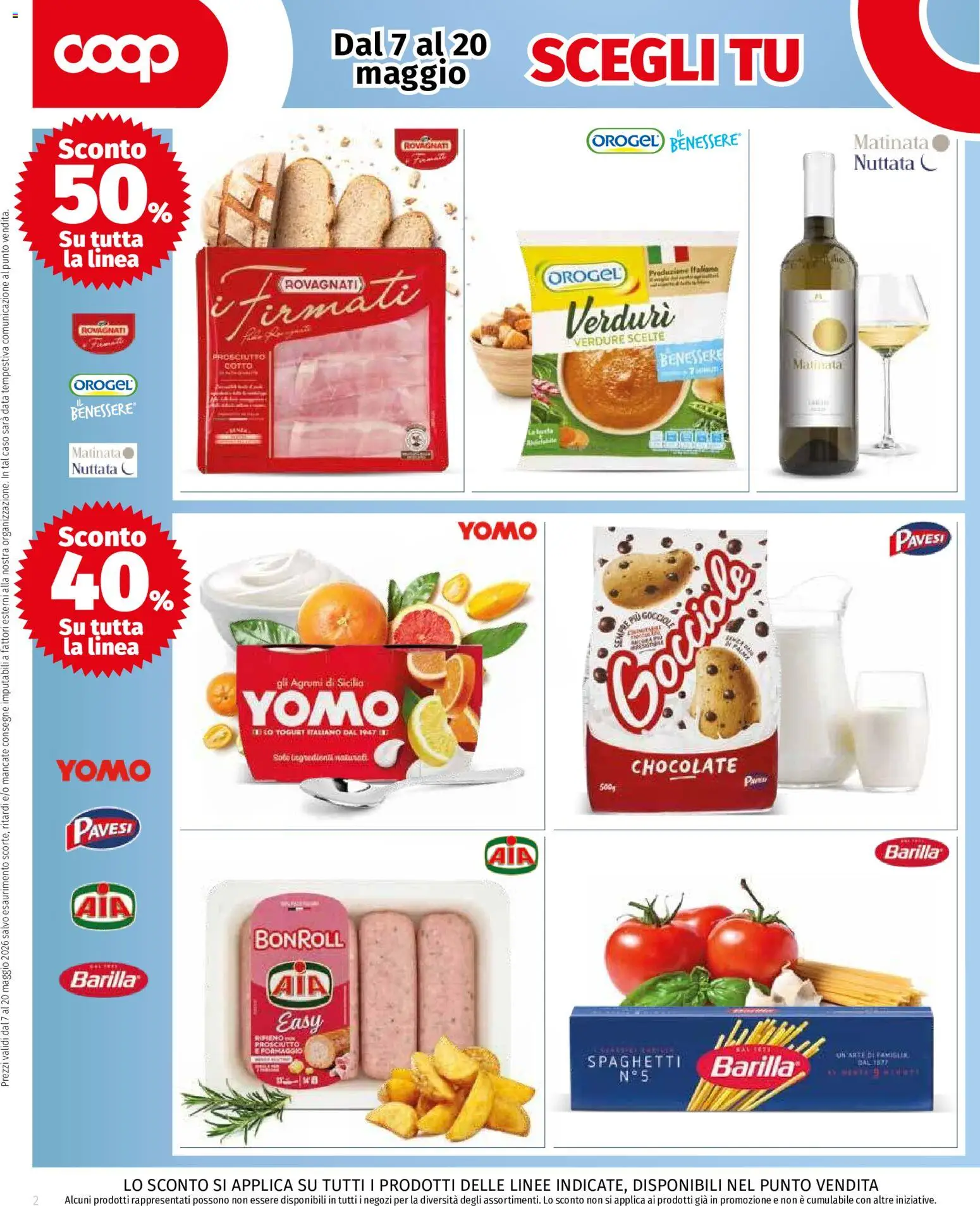 Volantino COOP del 07.05.2026 | Pagina: 2 | Prodotti: Verdure, Prosciutto, Agrumi, Data