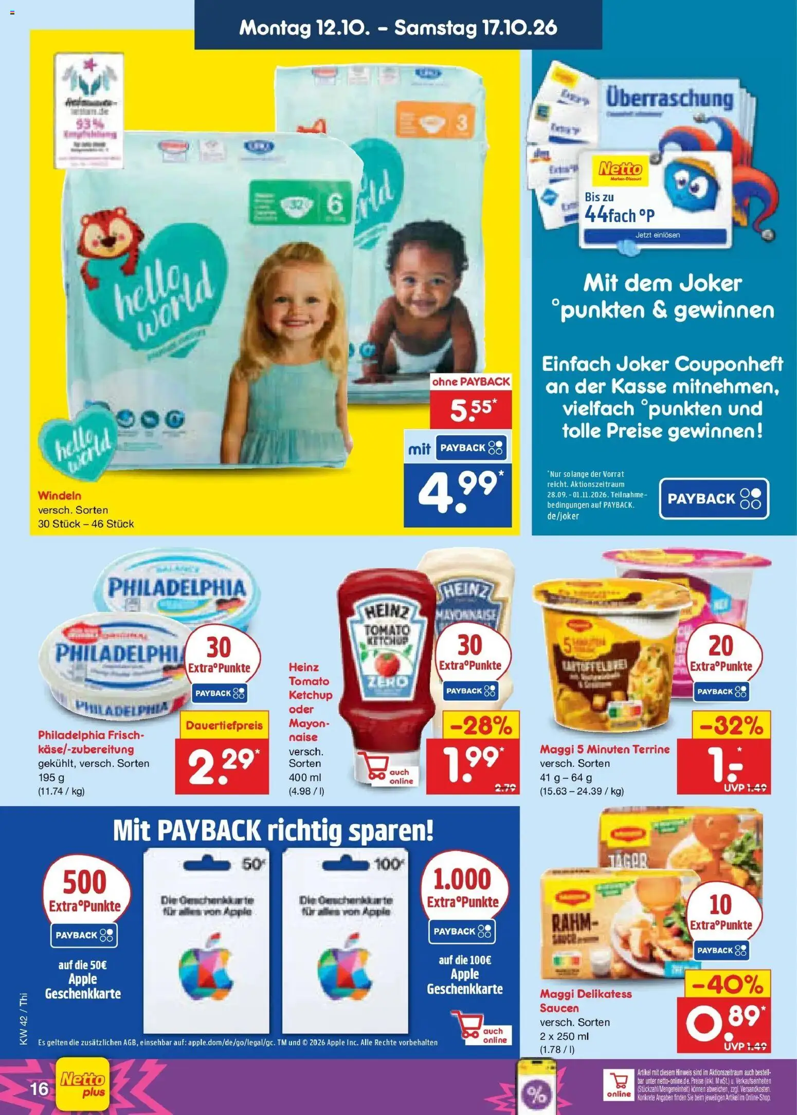 Netto Marken-Discount Prospekt Pirna – gültig ab 12.10.2026 | Seite: 18 | Produkte: Maggi, Philadelphia, Mayonnaise, Ketchup