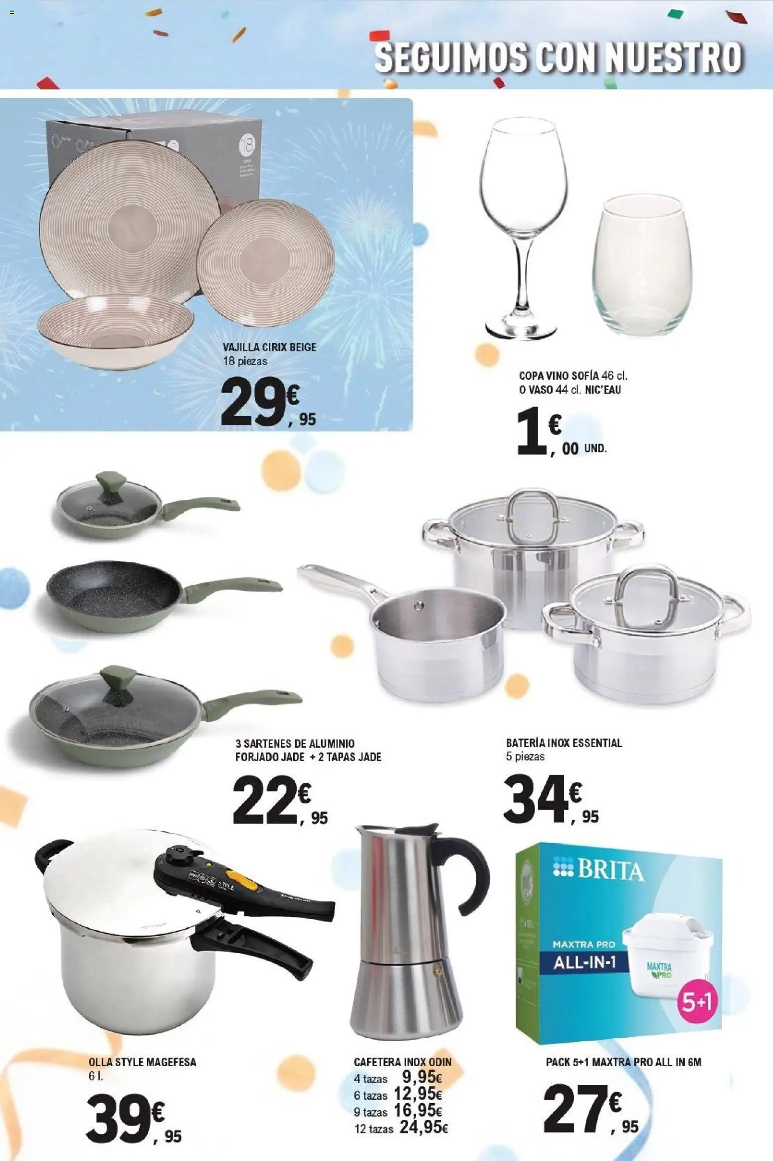 E.Leclerc Aniversario │ válido desde el 29/07/2026 | Página: 22 | Productos: Vino, Βρεφικό κρεβάτι, Cafetera, Batería