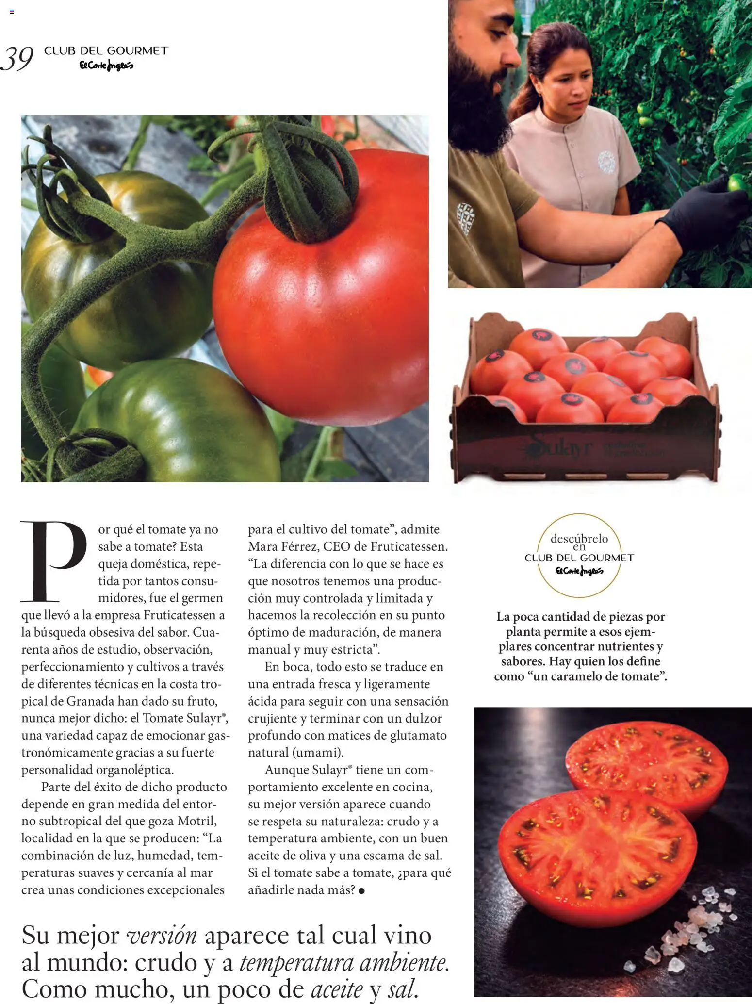 El Corte Inglés ofertas │ válido desde el 22/06/2026 | Página: 39 | Productos: Tomate, Vino, Aceite de oliva, Granada