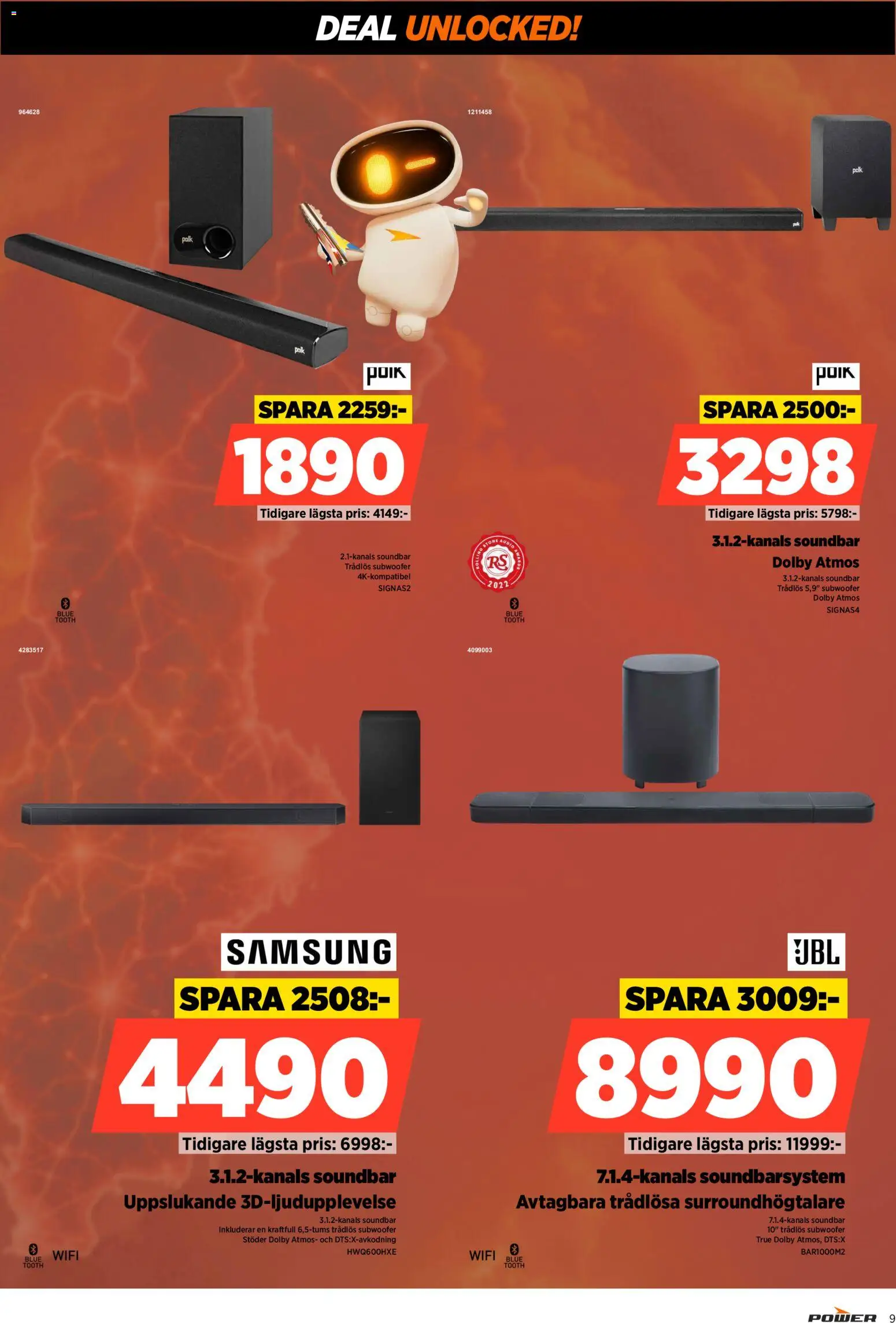 Power reklamblad aktuell från 31/08/2026 | Sida: 9 | Produkter: Soundbar, Wifi