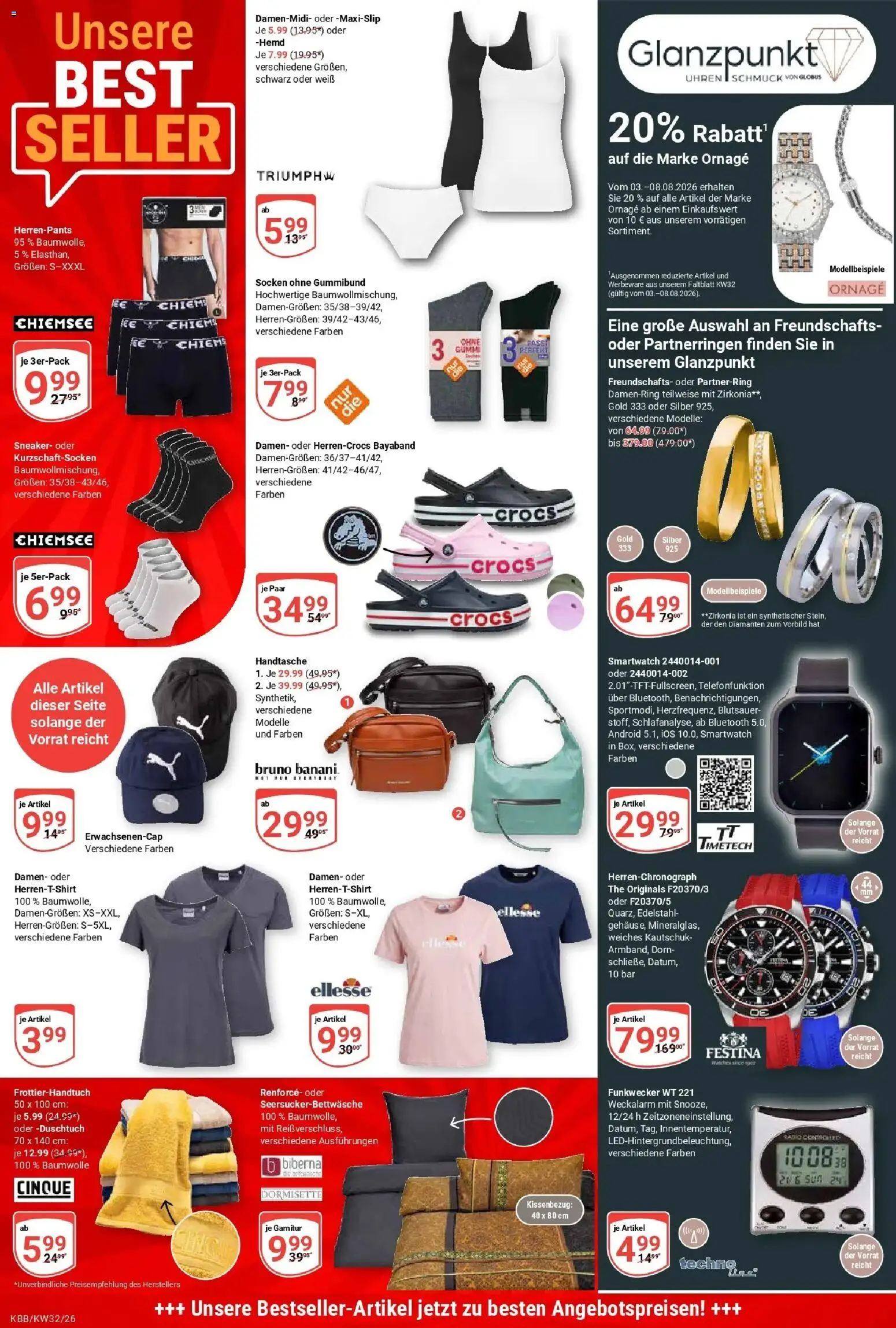 Globus Prospekt Koblenz-Bubenheim (ab 03.08.2026) » Angebote online | Seite: 28 | Produkte: Hemd, Socken, Handtasche, Radio