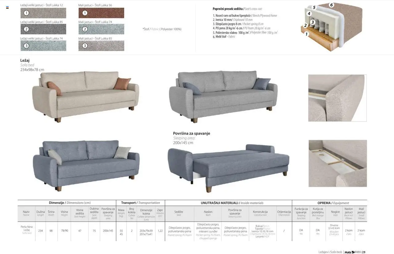 Matis katalog - važi od 01.01.2025 | Strana: 31 | Proizvode: Sofa, Pena, Sedišta, Kutija