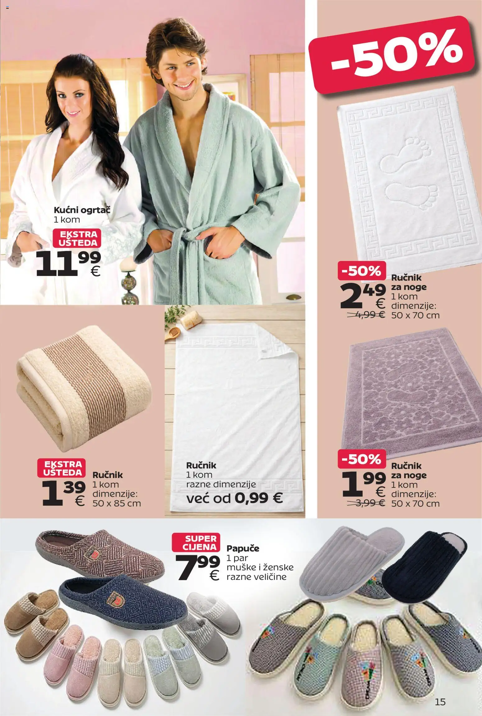 Tommy katalog | vrijedi od 28.09.2026 | Stranica: 15 | Proizvodi: Ručnik, Papuče, Kućni ogrtač