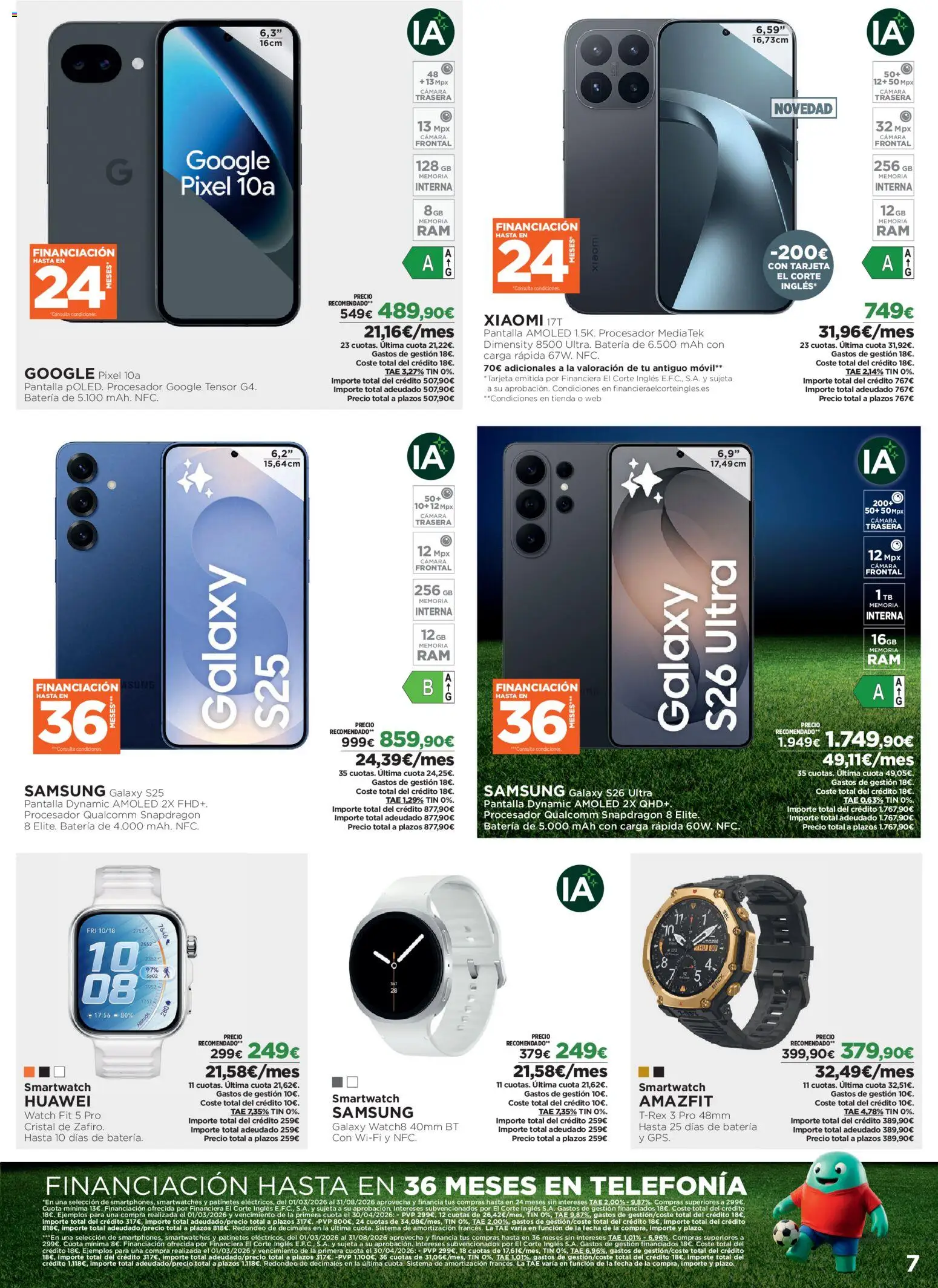 El Corte Inglés ofertas │ válido desde el 08.06.2026 | Página: 7 | Productos: Pasta, Té, Cámara, Batería