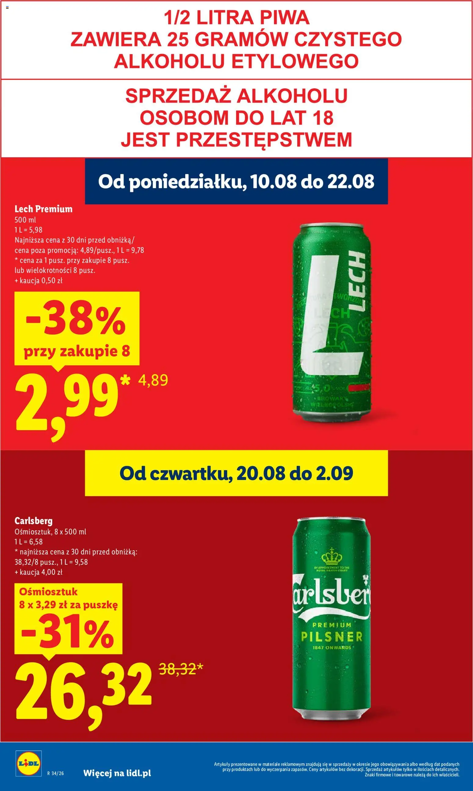 Lidl Polsko leták od 20.08.2026 | Strana: 26 | Produkty: Pilsner