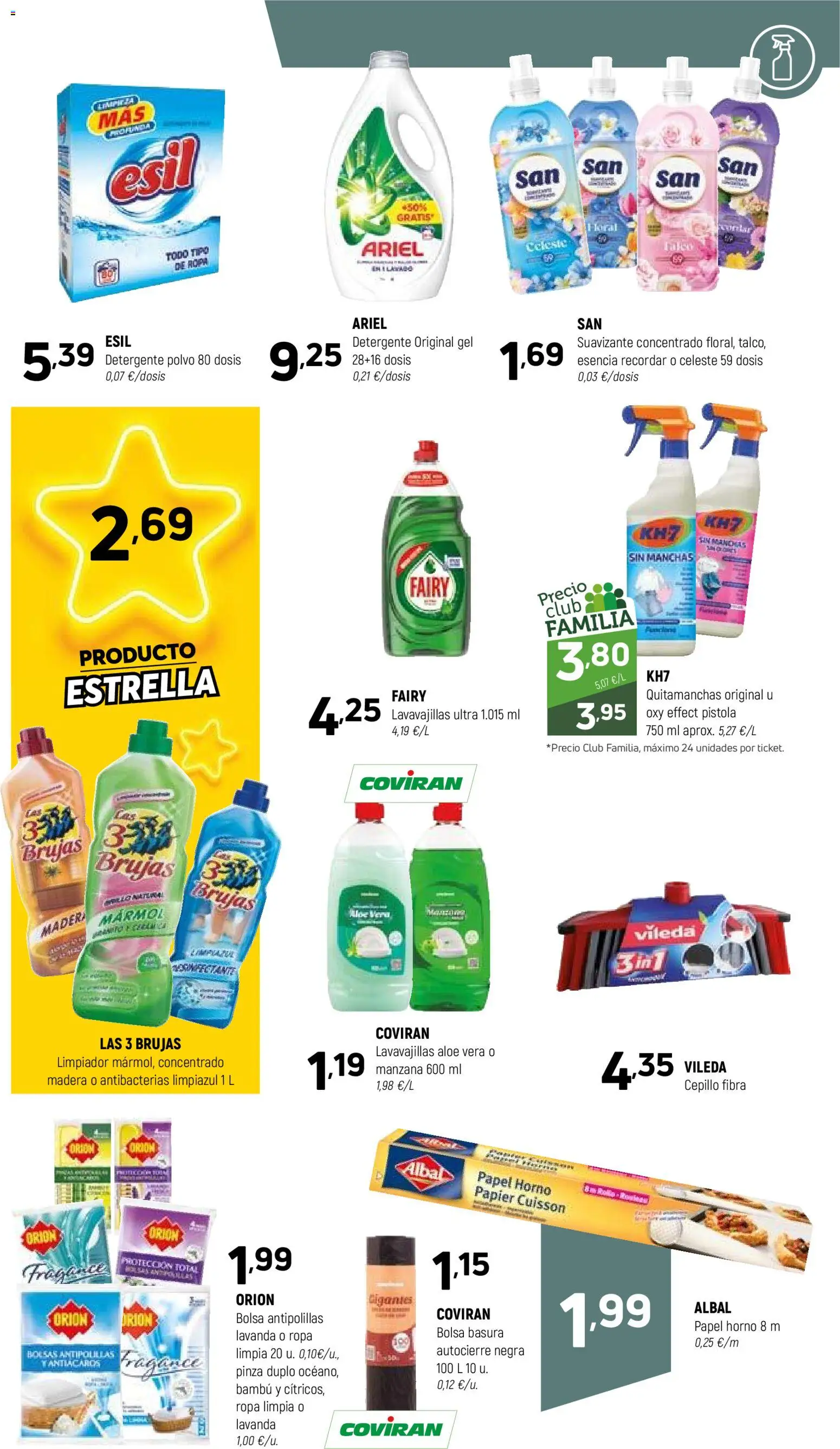 Coviran - Figueres │ válido desde el 05.05.2026 | Página: 15 | Productos: Cepillo, Quitamanchas, Horno, Lavavajillas