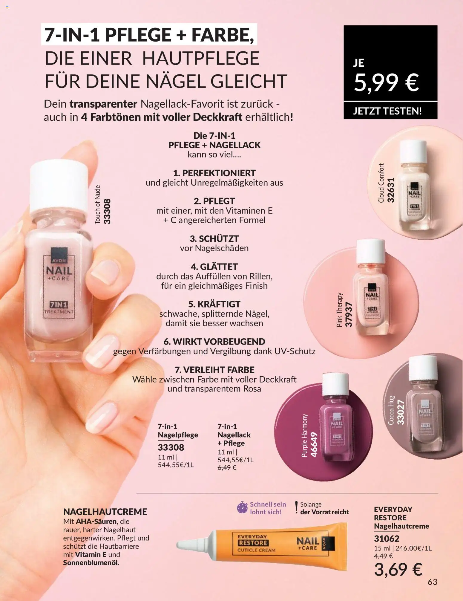 AVON Katalog Mai 2026 – gültig ab 01.05.2026 | Seite: 77 | Produkte: Nagellack, Finish