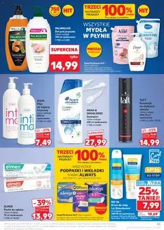 Pogląd oferty "NO 36, Krem do stóp, lub Dezodorant, 150/75 ml opakowanie, (z kartą =100 ml 5,33/10,65), (bez karty =100 ml 7,13/14,25), NO 36, Krem do stóp, lub Dezodorant, 150/75 ml opakowanie, (z kartą =100 ml 5,33/10,65), (bez karty =100 ml 7,13/14,25)" - ważna od 25.06.2026 | Strona: 53 | Produkty: Szampon, Żel pod prysznic, Dezodorant, Pasta do zębów