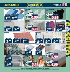 Anteprima del volantino Cossuto volantino valido a partire dal 28/08/2026 | Pagina: 7 | Prodotti: Reggiseno, Accappatoio, Asciugamano, Coprimaterasso
