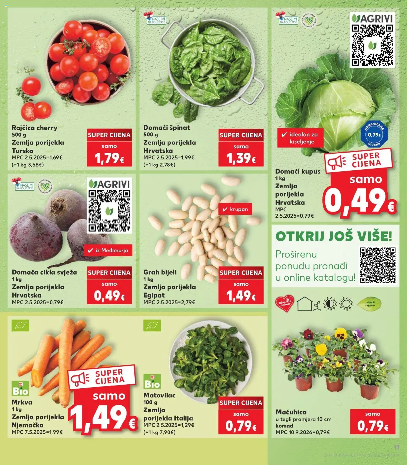 Kaufland katalog | vrijedi od 07.10.2026 | Stranica: 11 | Proizvodi: Matovilac, Mrkva, Cikla, Kupus