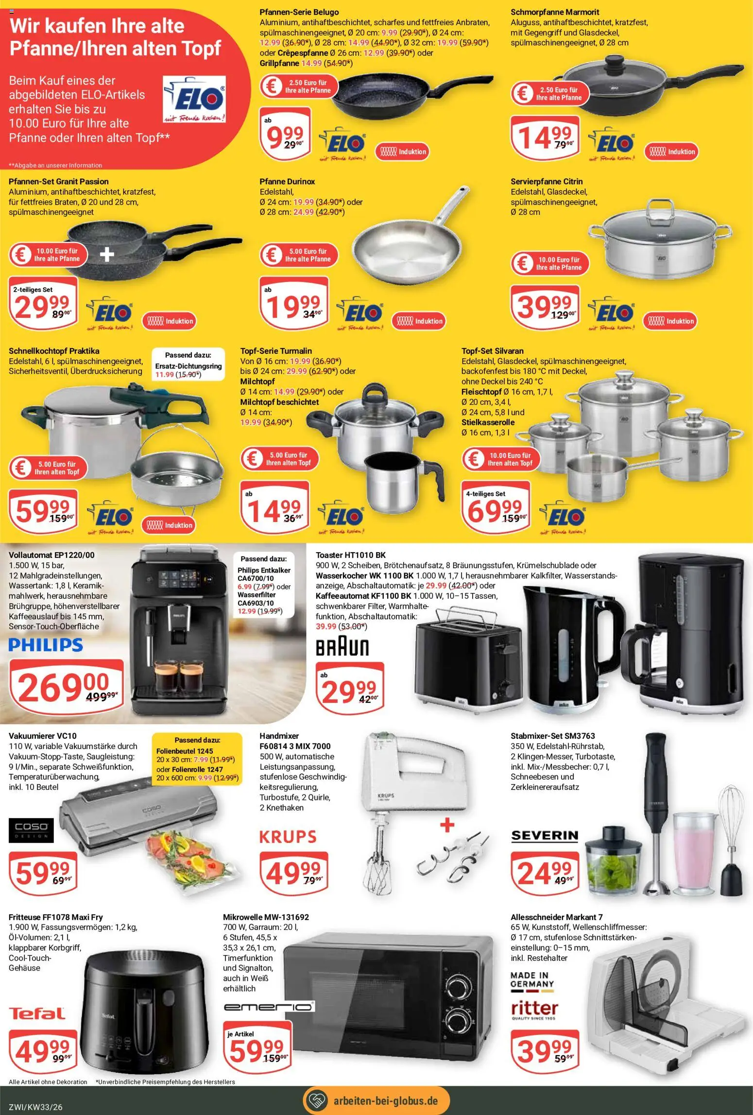Globus Prospekt Zwickau – gültig ab 10.08.2026 | Seite: 30 | Produkte: Philips, Krups, Wasserkocher, Fritteuse