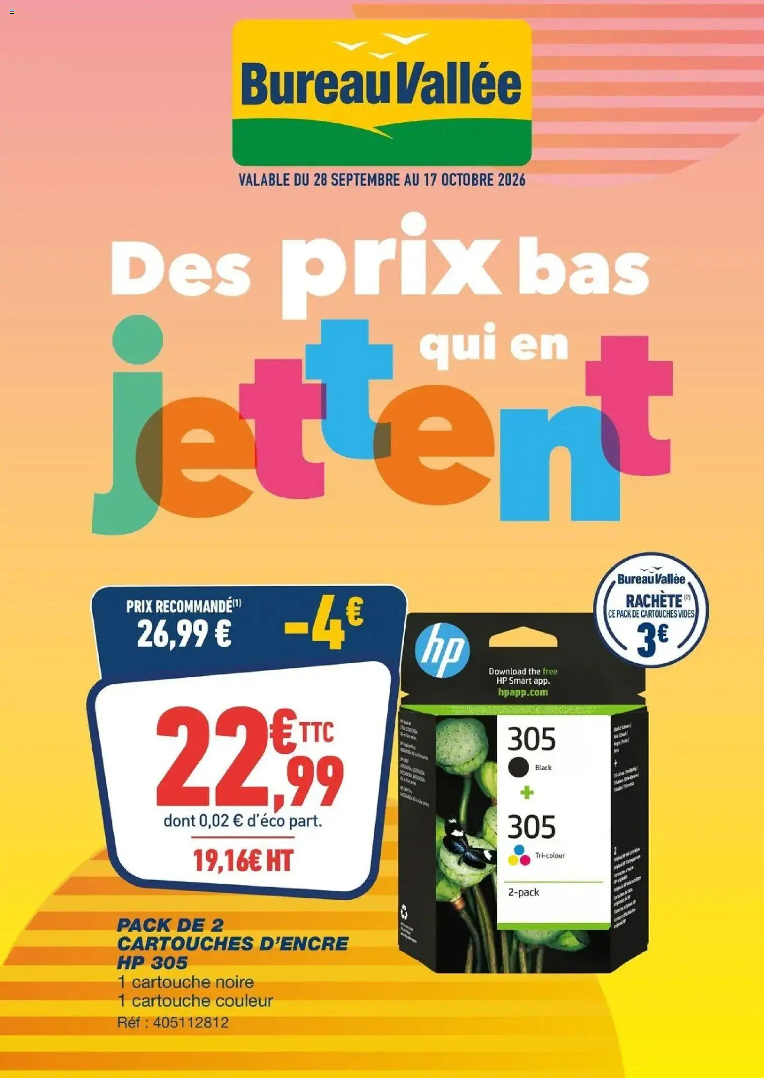 Bureau Vallée - Des prix bas qui en jettent à partir du 28/09/2026 - promo en ligne | Page: 1 | Produits: Bureau, Cartouche, Thé