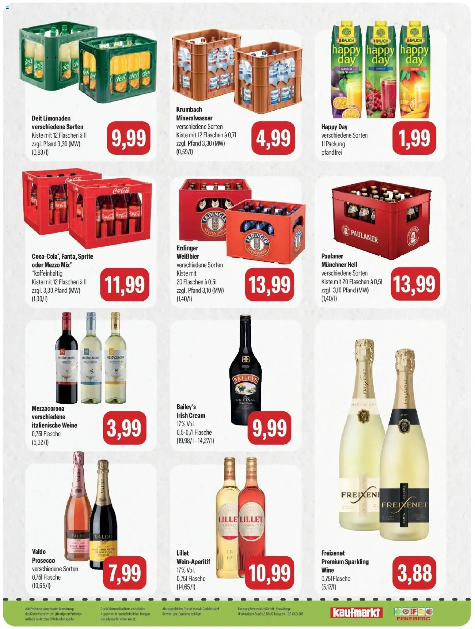 Feneberg Aktuelle Angebote (ab 12.10.2026) zum Blättern | Seite: 12 | Produkte: Freixenet, Merlot, Mango, Baileys