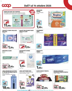 Anteprima del volantino COOP volantino valido a partire dal 01/10/2026 | Pagina: 22 | Prodotti: Spazzolino, Detergente intimo, Mutandine, Pampers