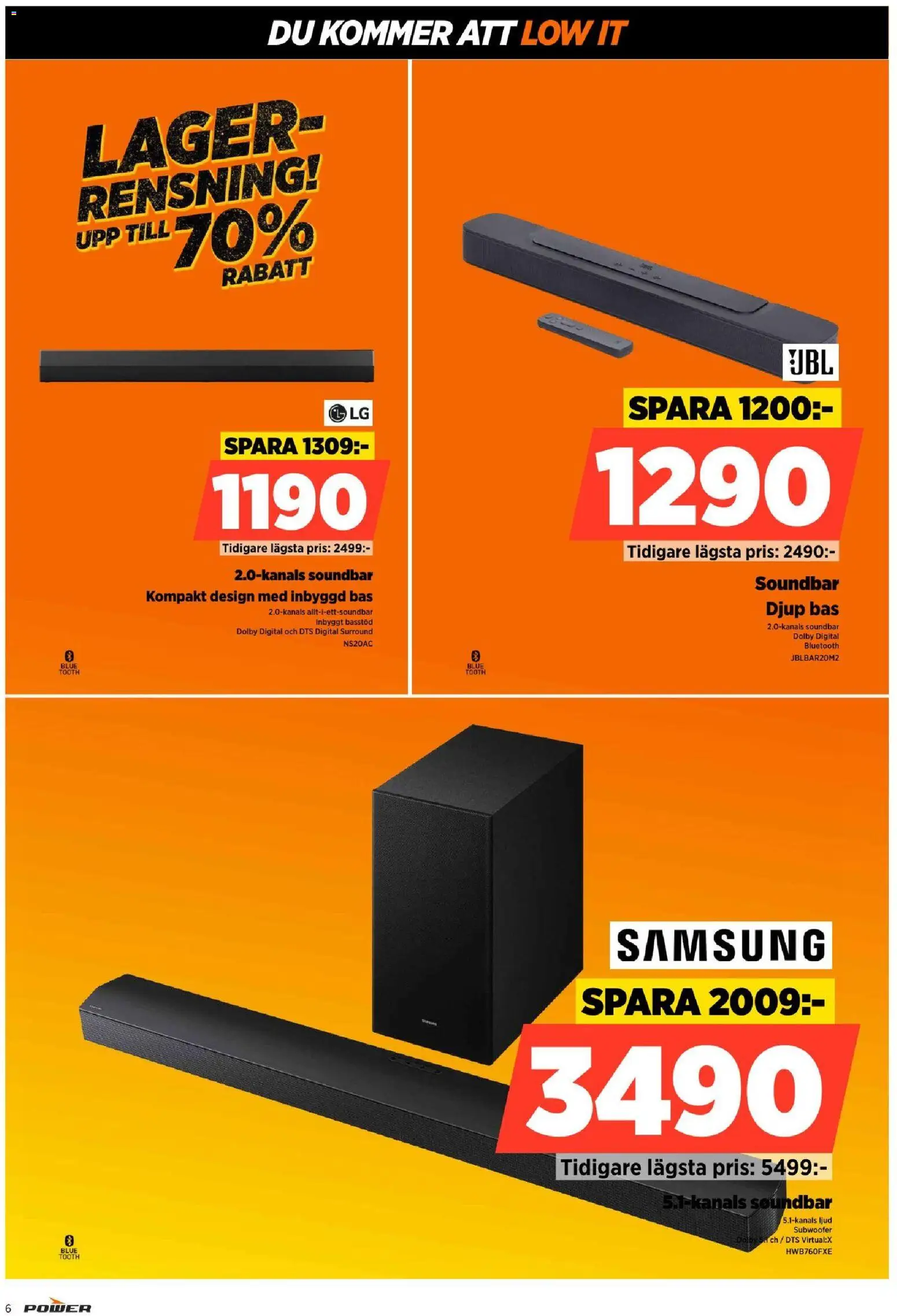 Power reklamblad aktuell från 12/10/2026 | Sida: 6 | Produkter: Soundbar