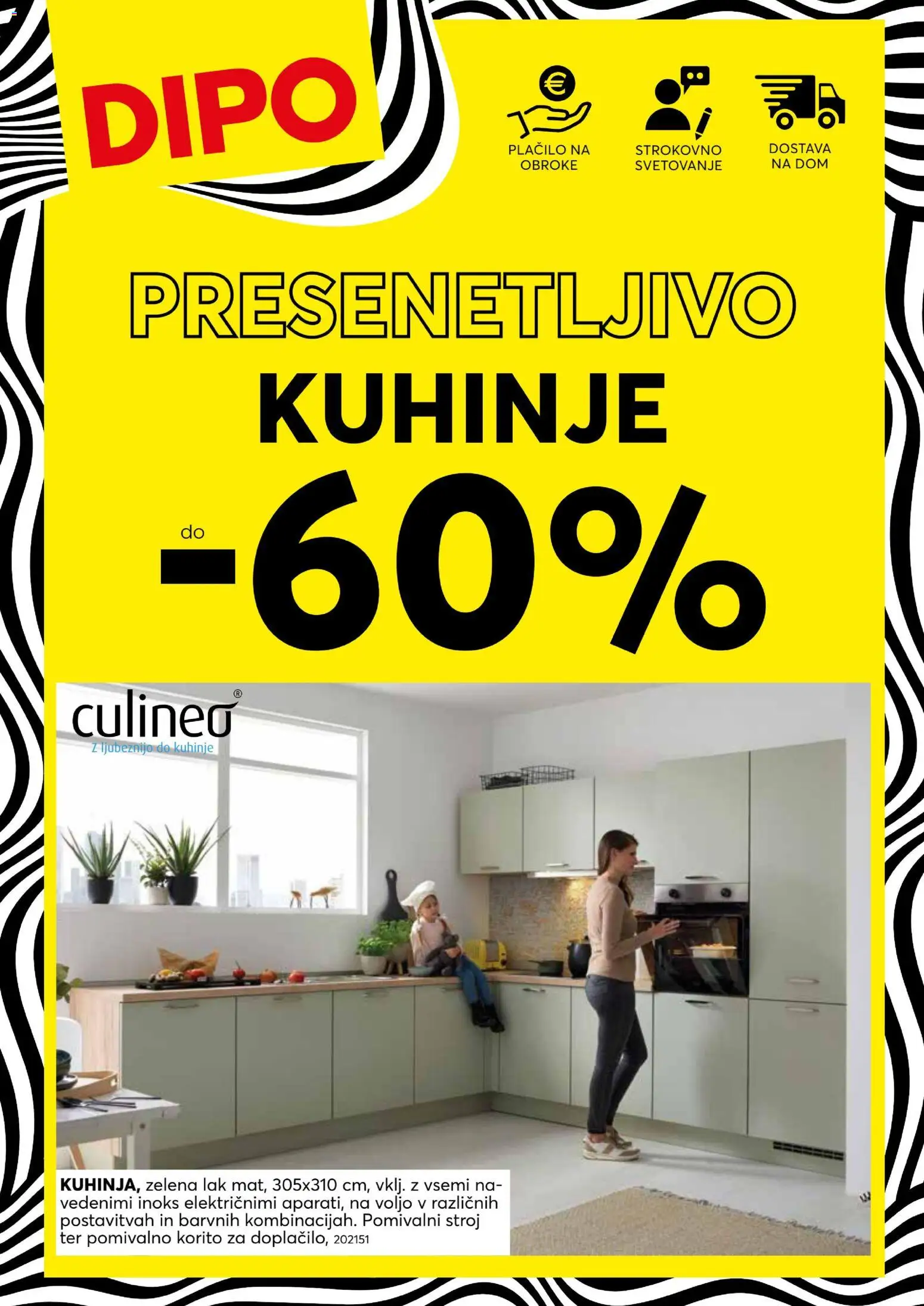 Novi Dipo katalog ponudbe – veljaven od 01.09.2026 | Stran: 1 | Izdelki: Pomivalni stroj, Pomivalno korito, Lak, Zelena