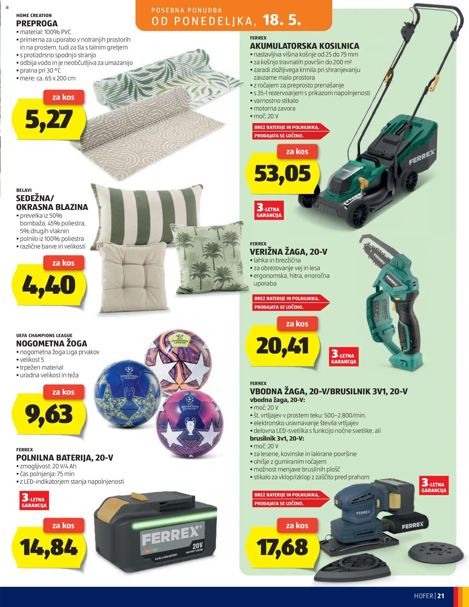 Hofer SI katalog | vrijedi od 13.05.2026 | Stranica: 21 | Proizvodi: Baterije