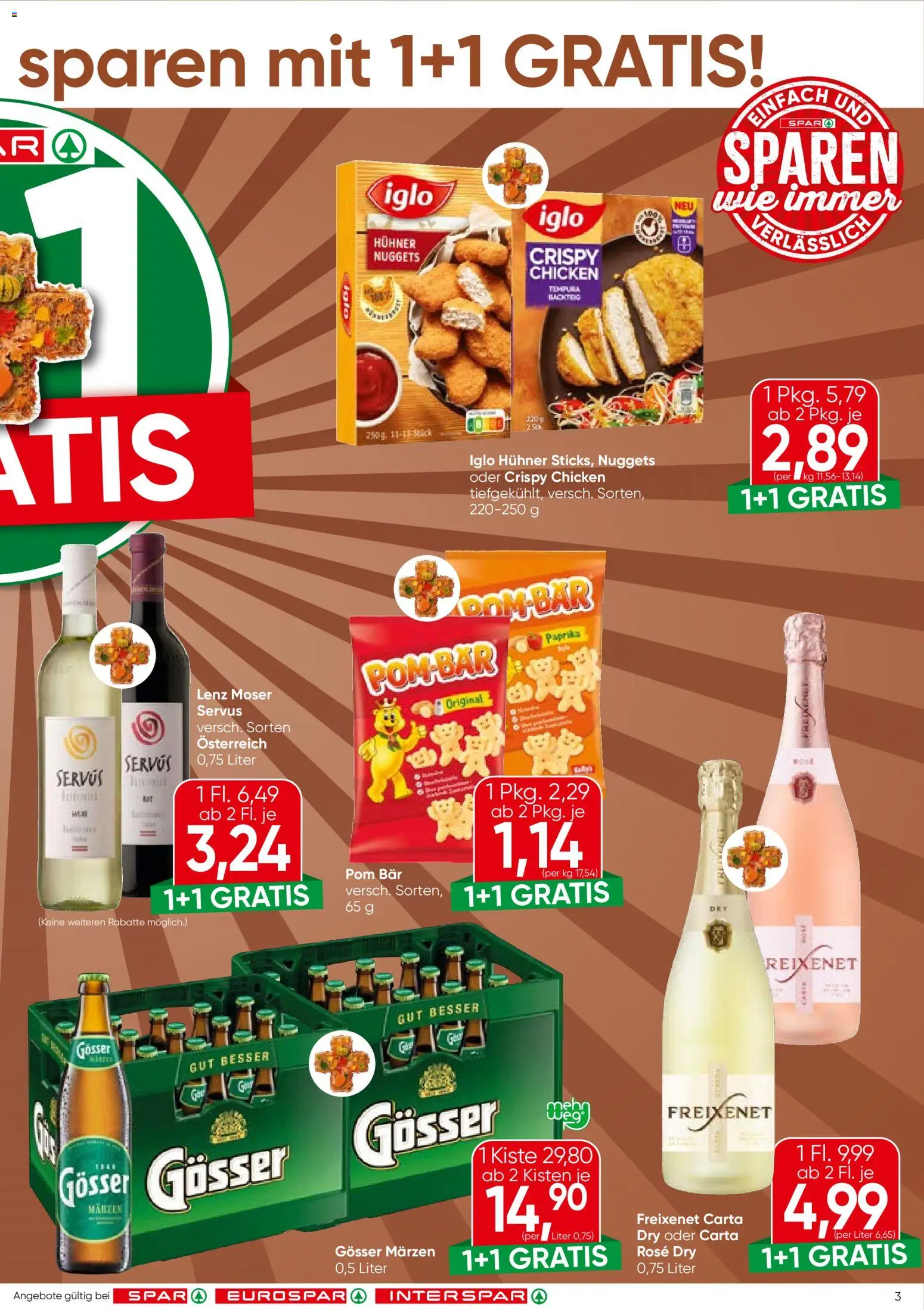 Spar Broschüre gültig ab 29.10.2026 | Seite: 3