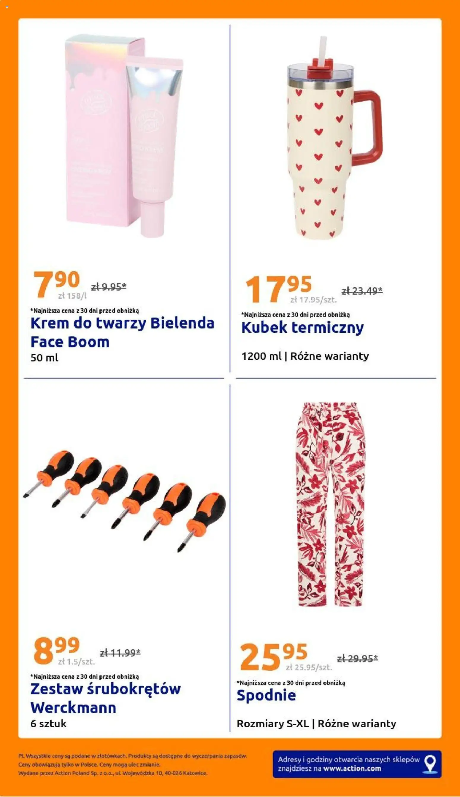 Action gazetka od 10.06.2026 | Strona: 30 | Produkty: Spodnie, Zestaw śrubokrętów, Krem, Krem do twarzy