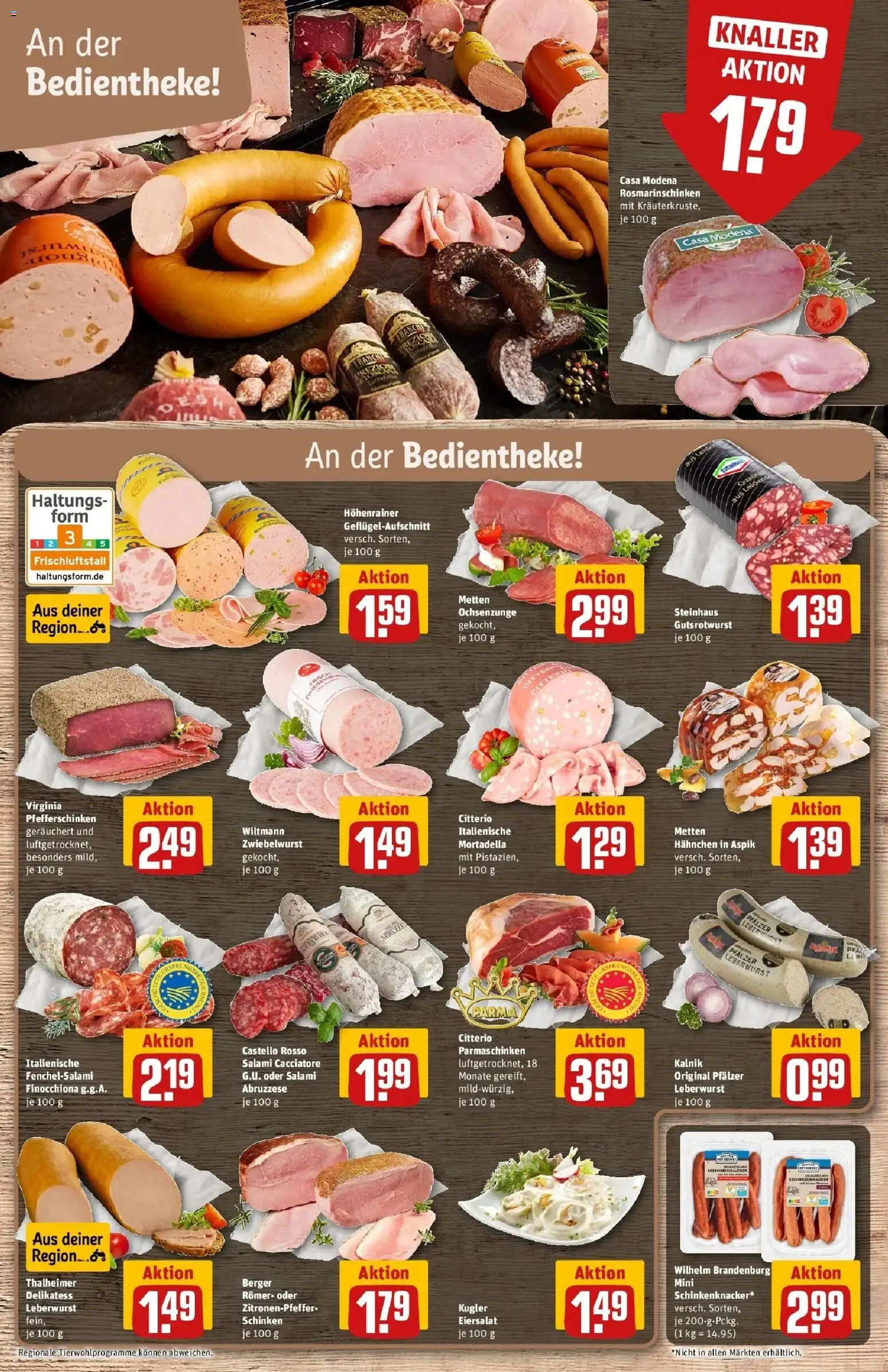 REWE Prospekt ab 05.10.2026 zum Blättern » Angebote | Seite: 12 | Produkte: Hahnchen, Salami, Schinken