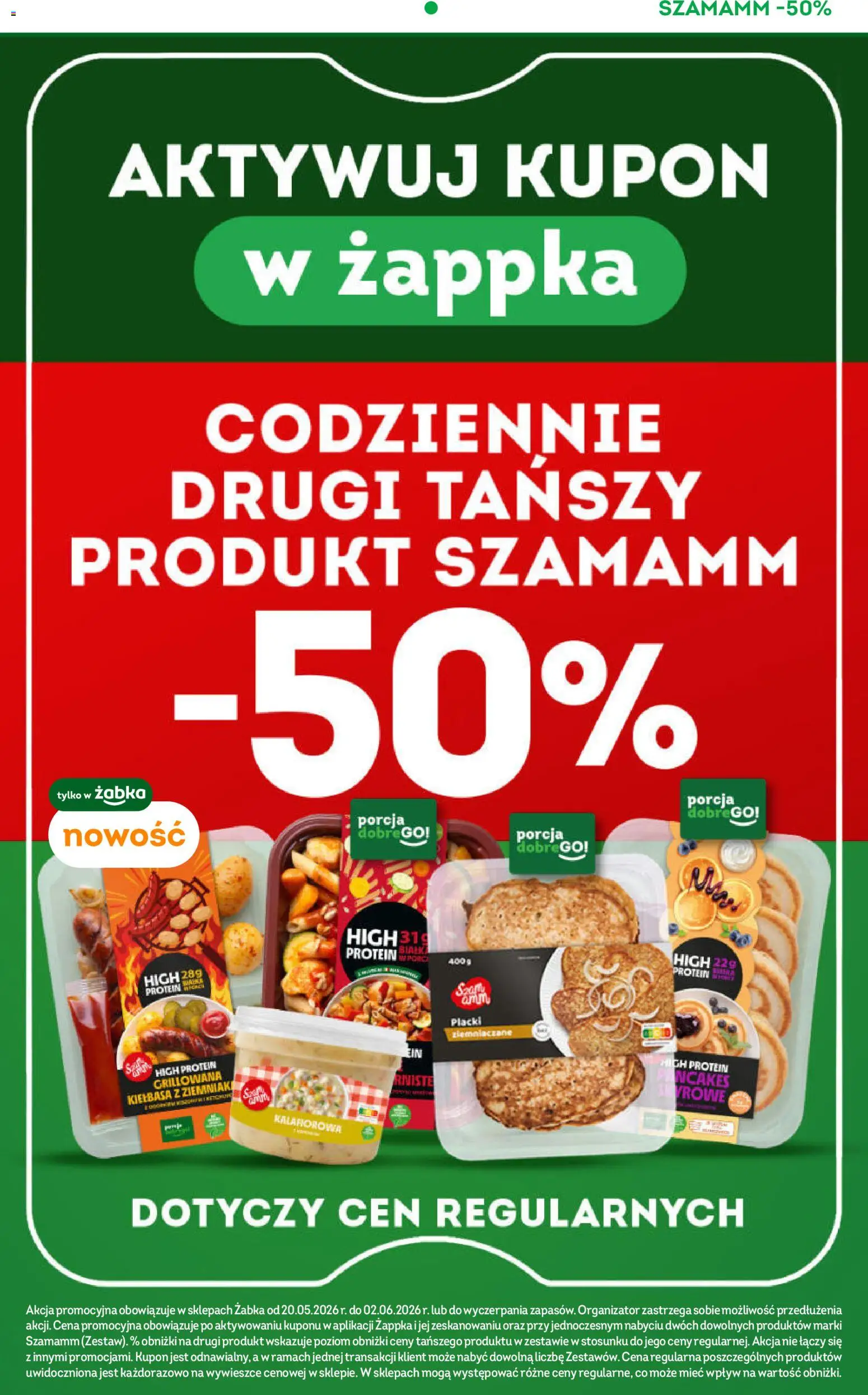 Żabka gazetka od 20.05.2026 | Strona: 11 | Produkty: Kiełbasa, Placki ziemniaczane, Ziemniaki