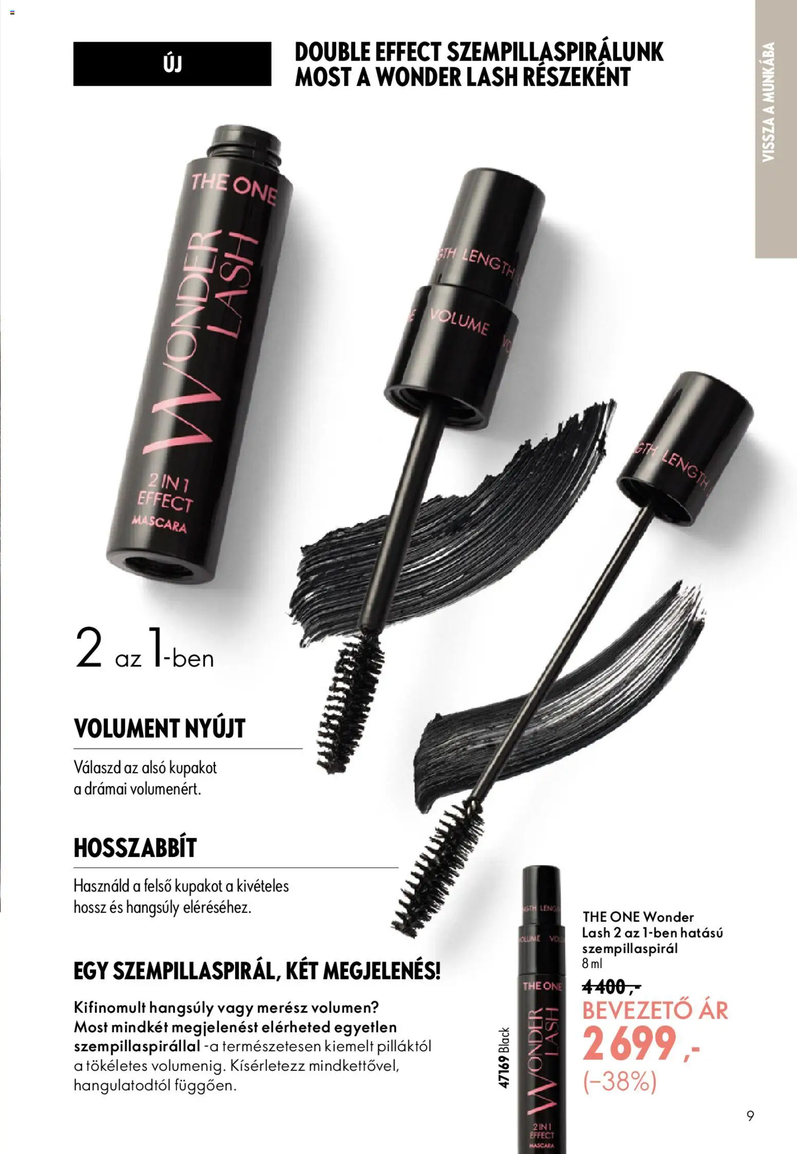 Oriflame akciós ujság - amely érvényes a következő dátumtól: 2026.08.19. | Oldal: 9 | Termékek: Szempillaspirál