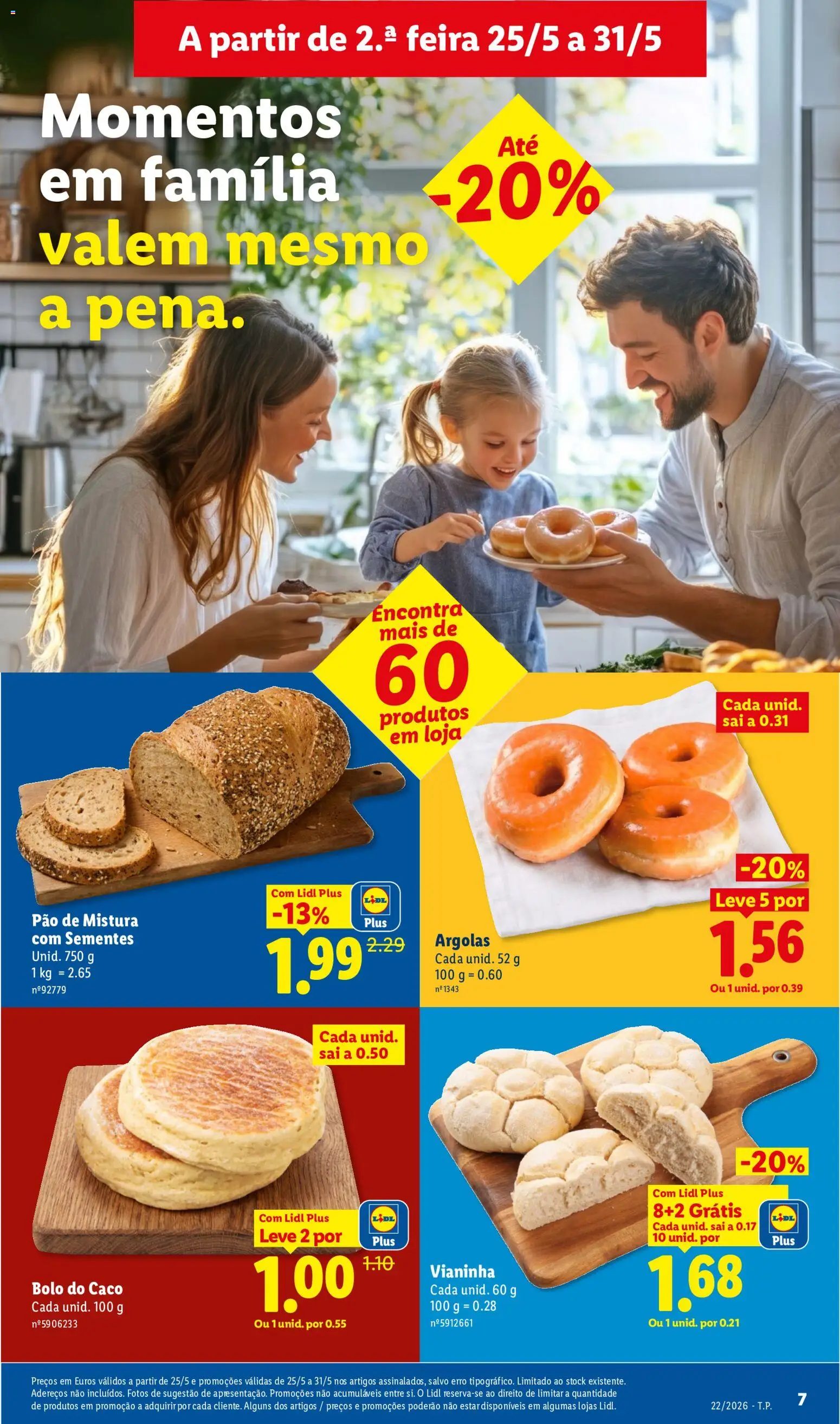Lidl folheto │ válido de 25.05.2026 | Página: 7 | Produtos: Bolo, Pão