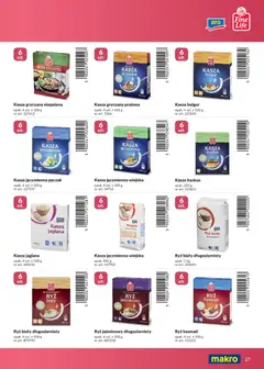 Pogląd oferty "Makro gazetka - Marki własne dla Twojego sklepu" - ważna od 23.04.2026 | Strona: 27 | Produkty: Kasza, Kasza jęczmienna, Kasza kuskus, Kasza bulgur
