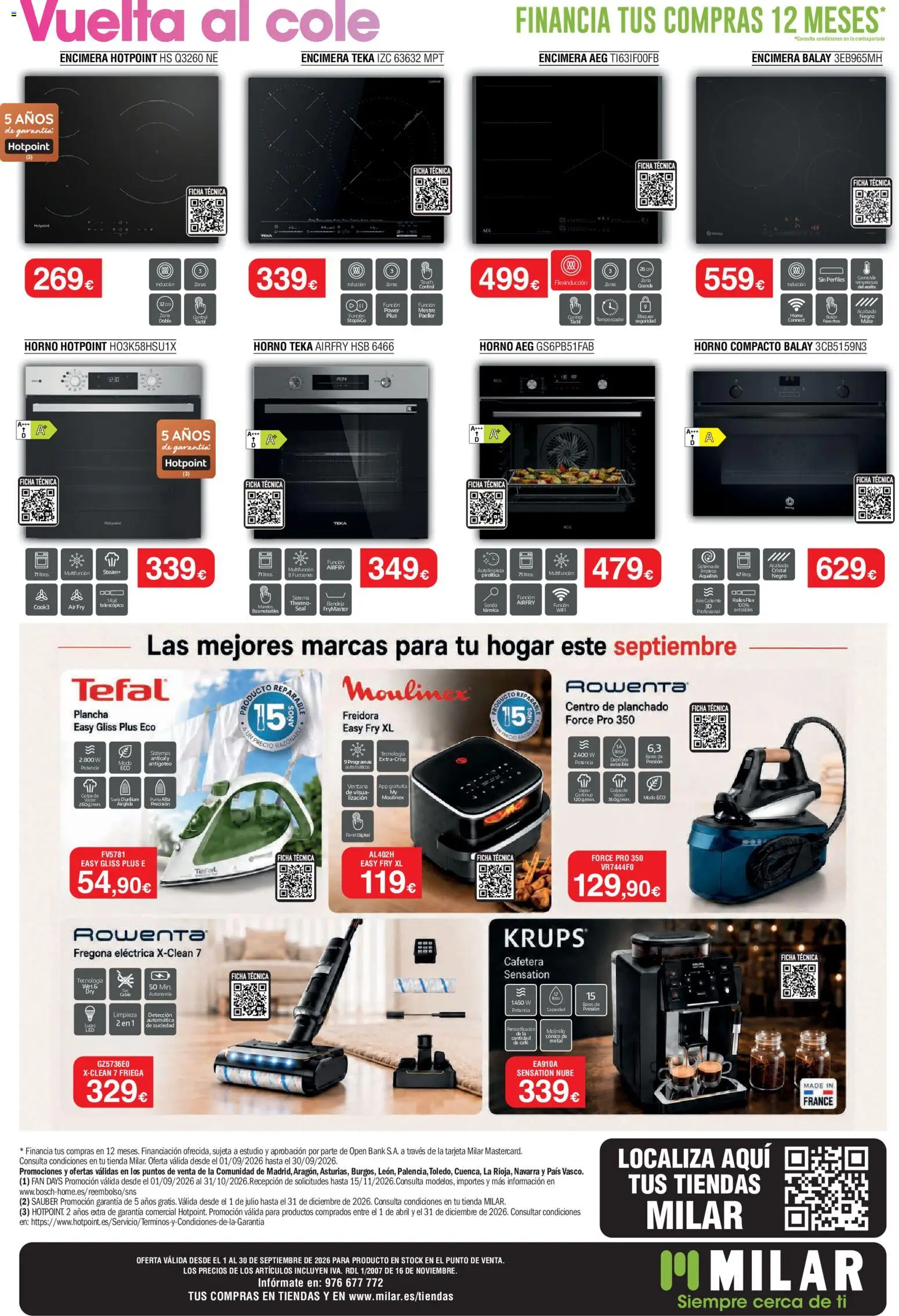 Milar folleto │ válido desde el 01/09/2026 | Página: 4 | Productos: Aceite, Cafetera, Freidora, Bandeja