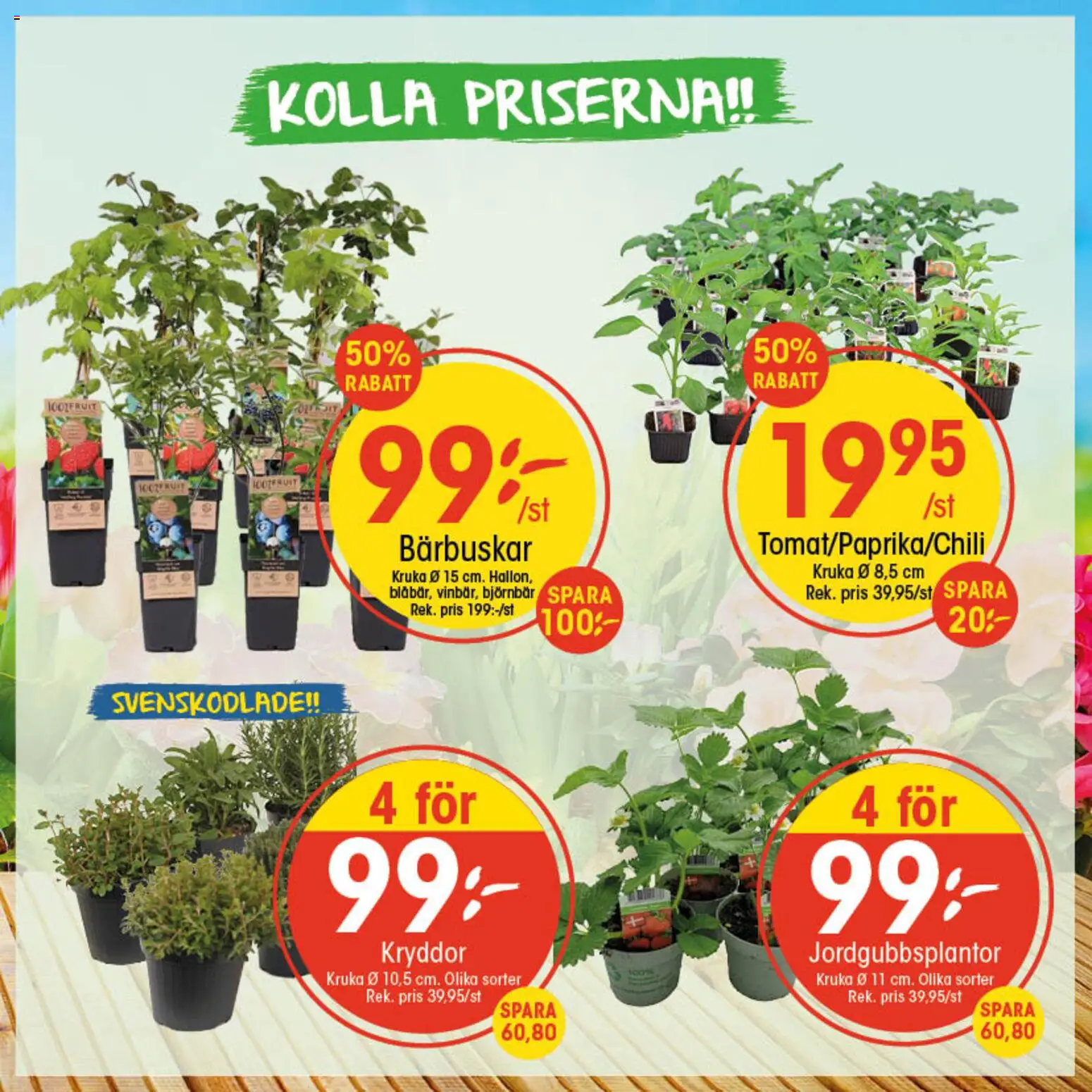 EKO reklamblad aktuell från 13.04.2026 | Sida: 1 | Produkter: Kruka, Björnbär