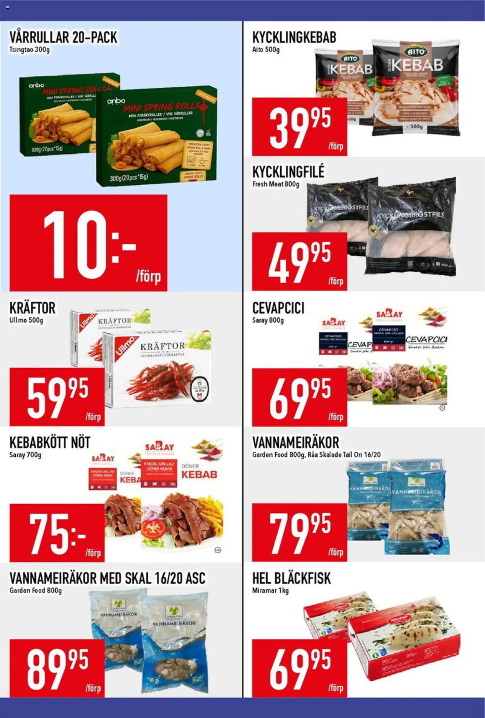 Matdax reklamblad aktuell från 31/08/2026 | Sida: 15 | Produkter: Kräftor, Kycklingfile, Räkor, Vin