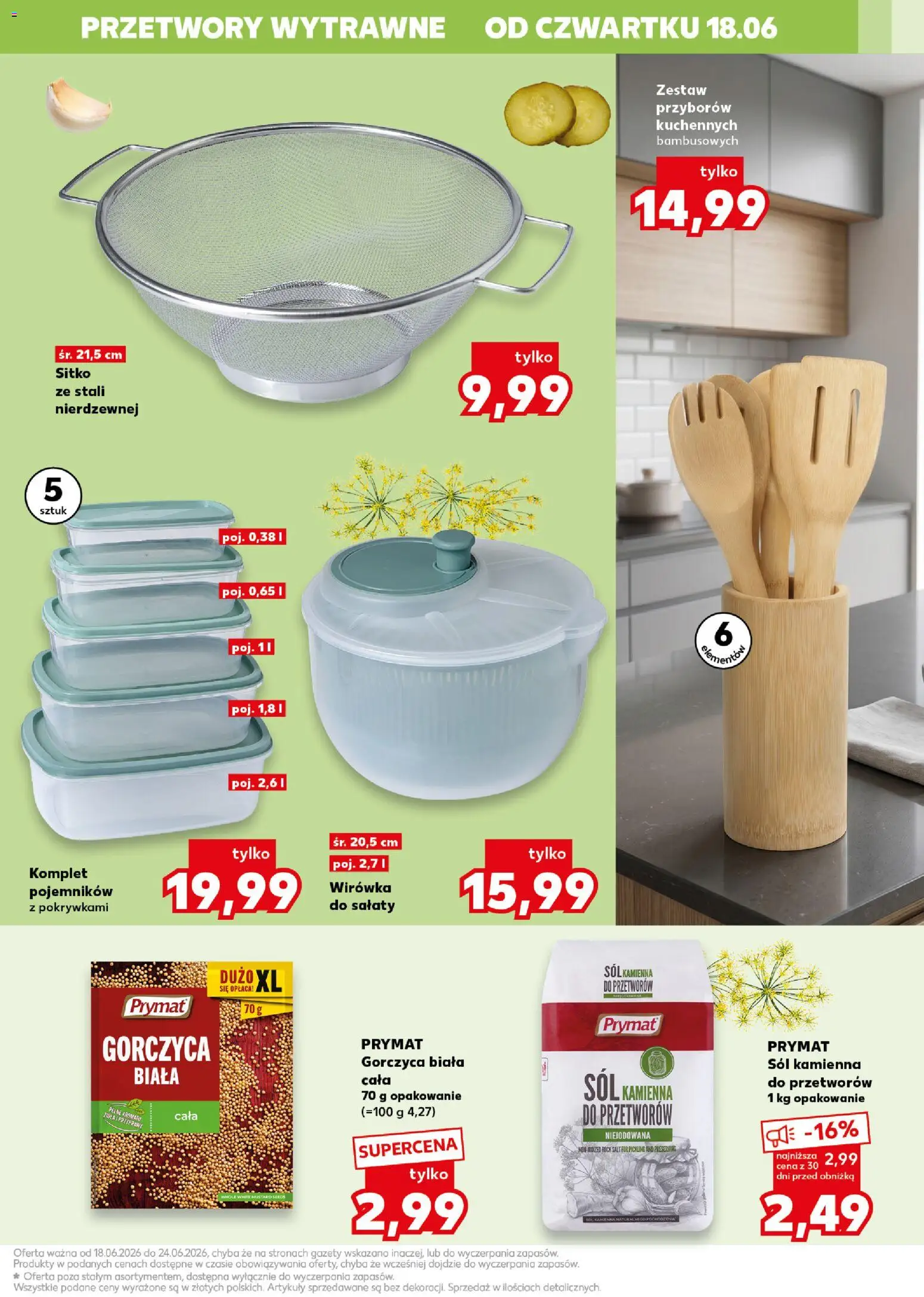 Kaufland Polsko leták - Kochamy przetwory od 18.06.2026 | Strana: 17 | Produkty: Saláty, Sítko