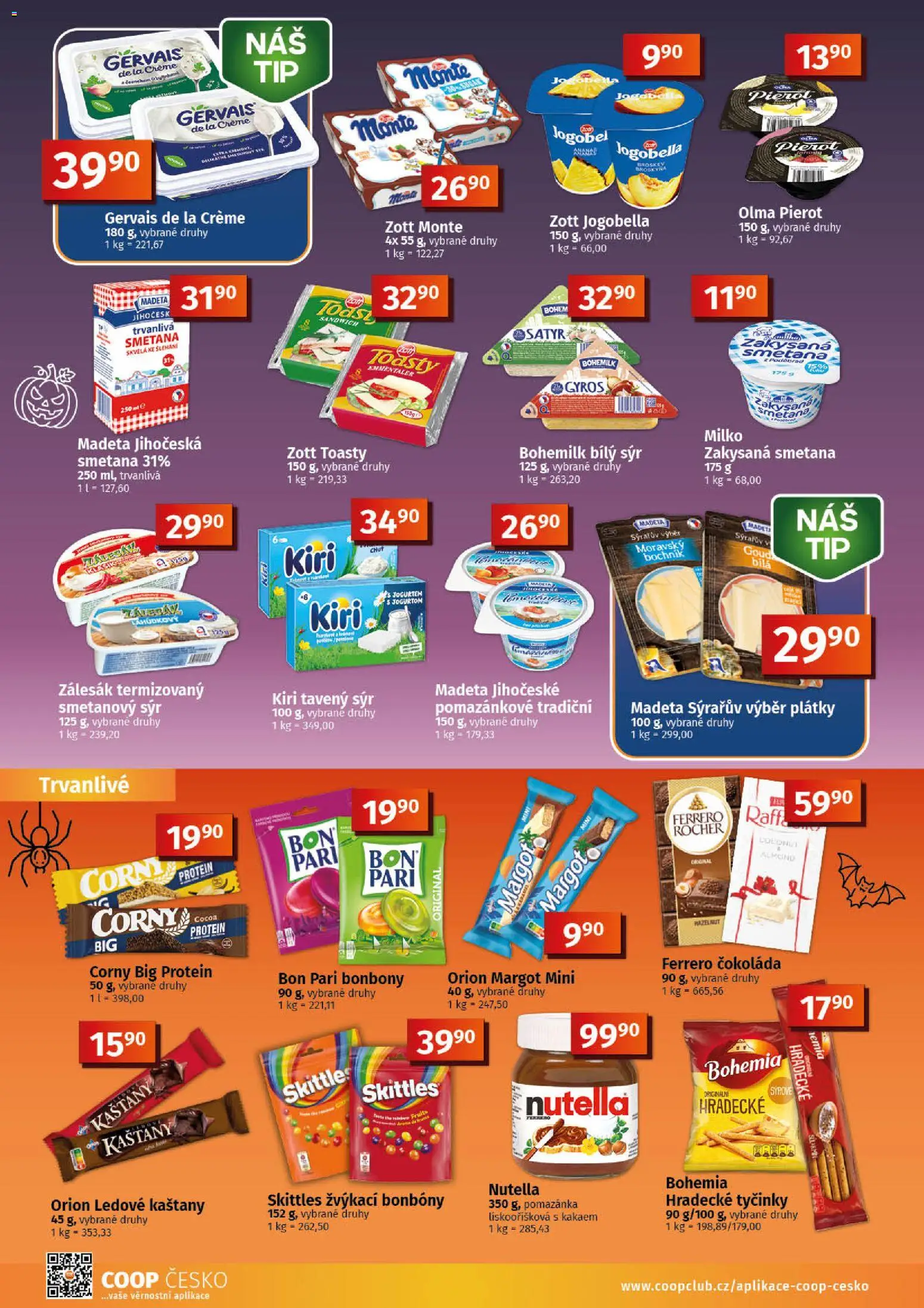 Coop leták - Tuty od 21.10.2026 | Strana: 6 | Produkty: Smetana, Trvanlivá smetana, Gyros, Ledové kaštany