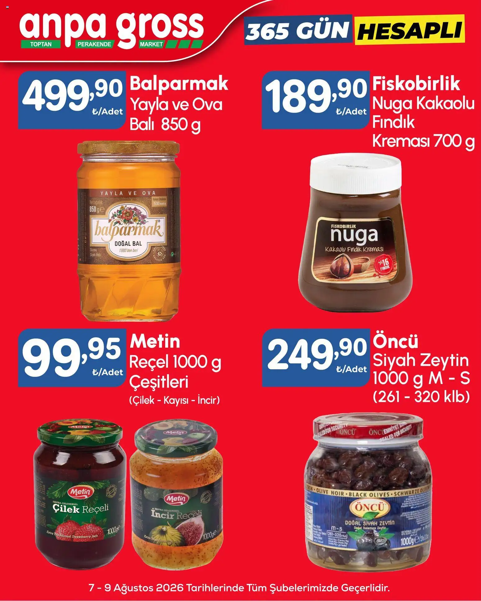 Anpa Gross Katalog - 07 Ağustos 2026 tarihinden itibaren geçerlidir | Sayfa: 13 | Ürünler: Çilek, Fındık, Zeytin, Ağırlık