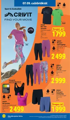 CRIVIT Női sport-leggings, Funkcionális anyagból - amely érvényes a következő dátumtól: 2026.07.09. | Oldal: 34