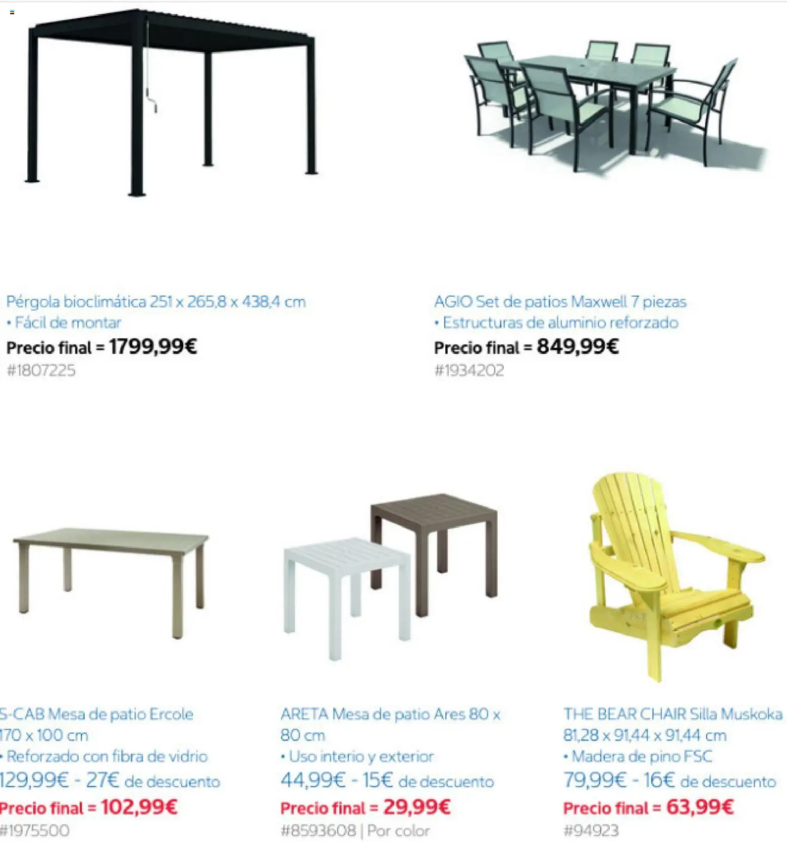 Costco catálogo │ válido desde el 04.05.2026 | Página: 7 | Productos: Mesa, Silla