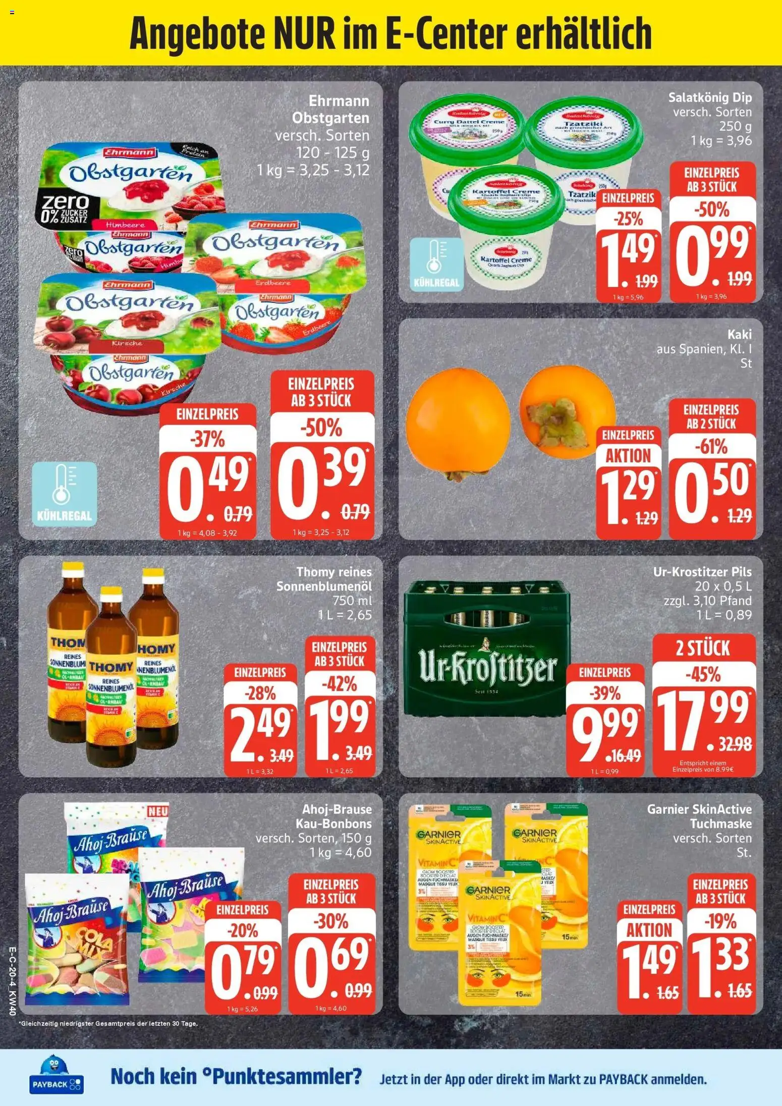 Edeka Prospekt Neuruppin (ab 28.09.2026) » Angebote Online | Seite: 25 | Produkte: Sonnenblumenol, Pils, Kaki, Tuchmaske