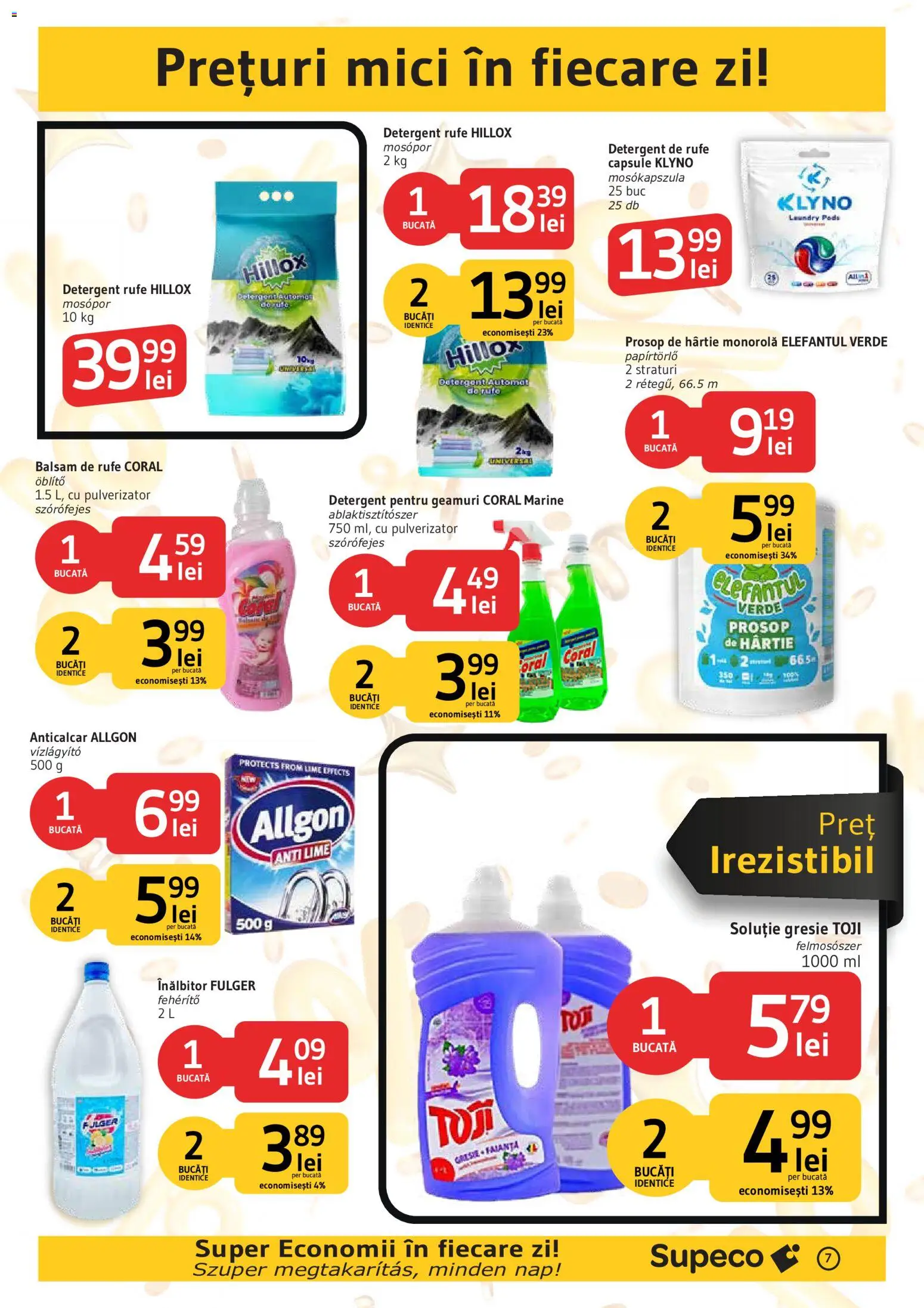 Noul catalog Supeco – valabil de la 27.08.2026 | Pagină: 7 | Produse: Lime, Detergent Automat, Mici, Detergent