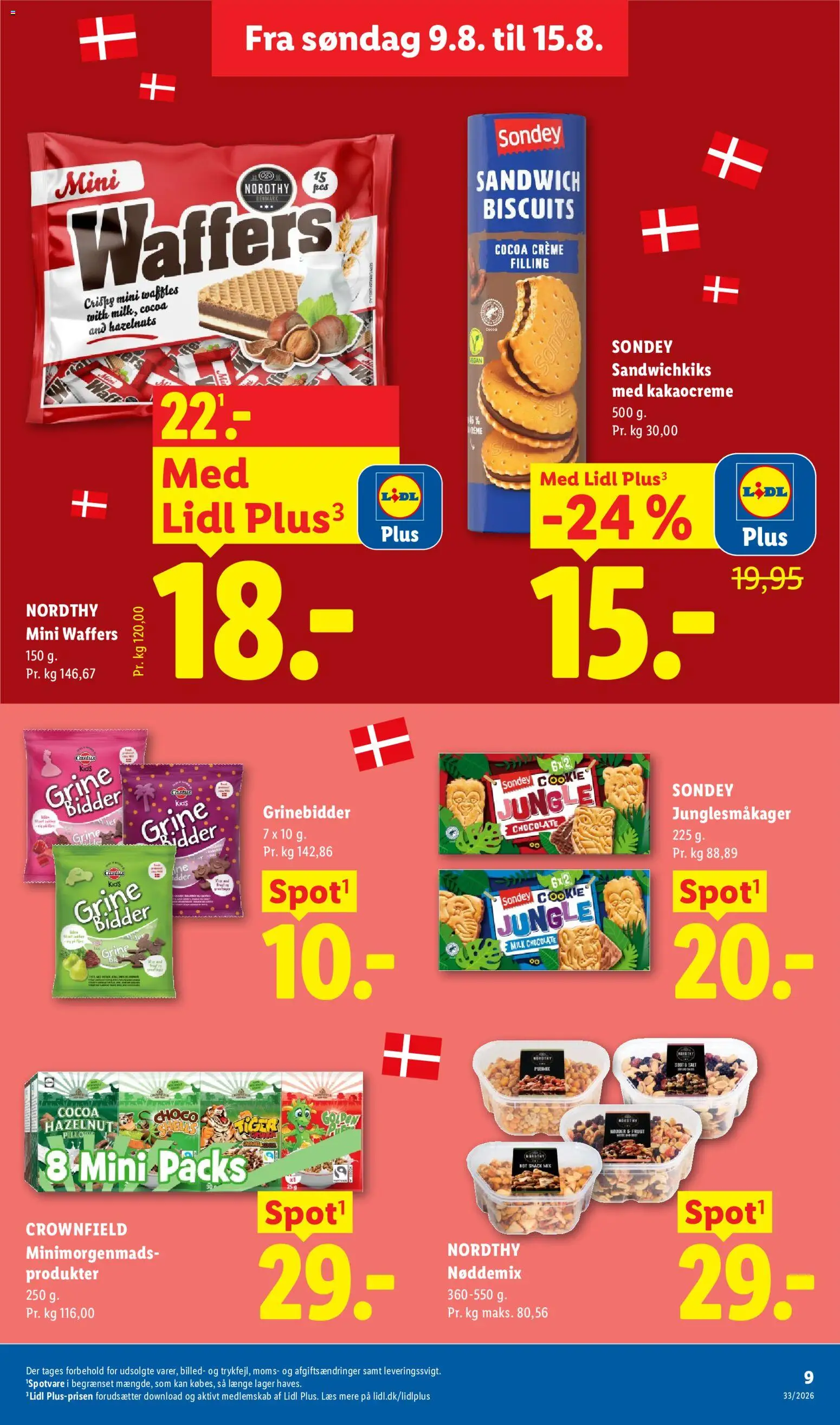 Lidl tilbudsavis – gyldig fra 09/08/2026 | Side: 9 | Produkter: Creme, Cookies, Salt, Søm