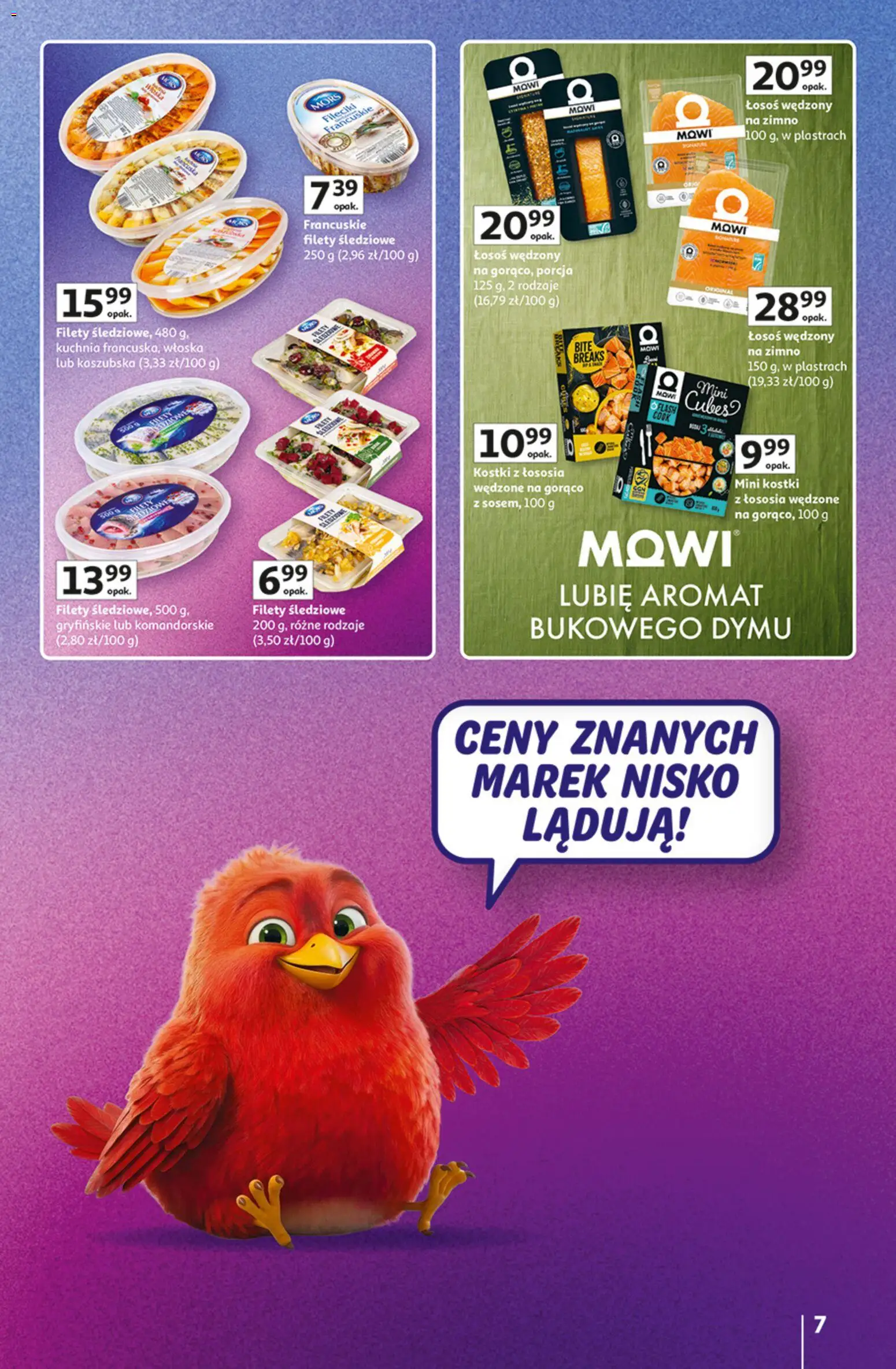 Auchan gazetka - Znane marki od 15.10.2026 | Strona: 7 | Produkty: Łosoś wędzony, Łosoś
