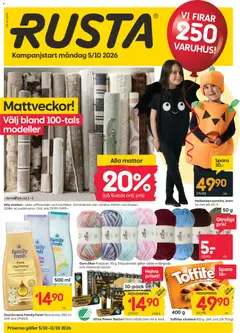 Rusta erbjudanden - Förhandsvisning av reklamblad från butik Rusta aktuell från 05/10/2026
