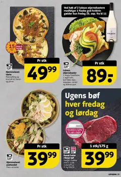 Løvbjerg - Tilbudsavis uge 40 gyldig fra 25/09/2026 | Side: 23 | Produkter: Hvidvin, Broccoli, Porrer, Bacon