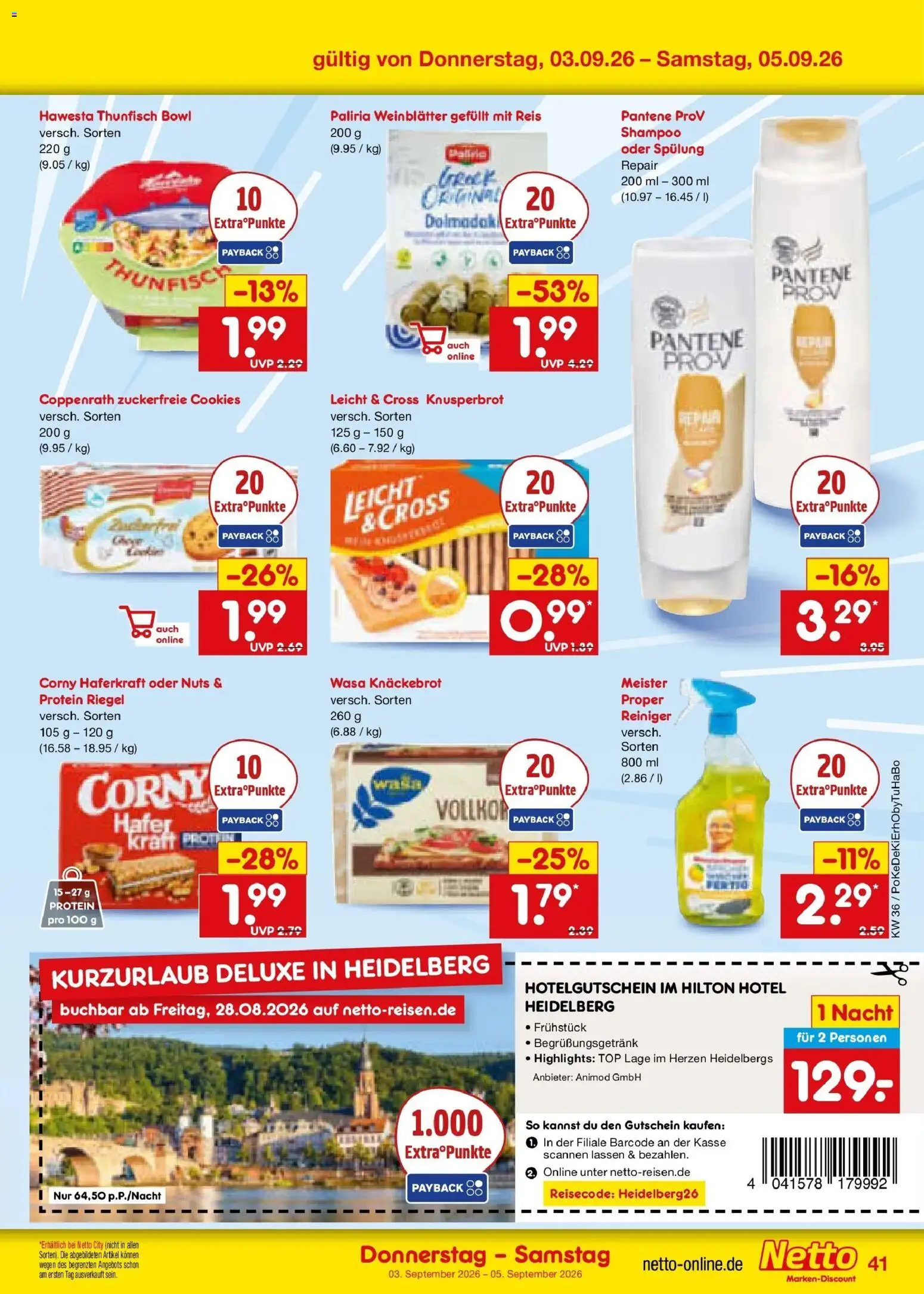 Netto Marken-Discount Prospekt Selb (ab 31.08.2026) » Angebote | Seite: 53 | Produkte: Top, Thunfisch, Spülung, Reis