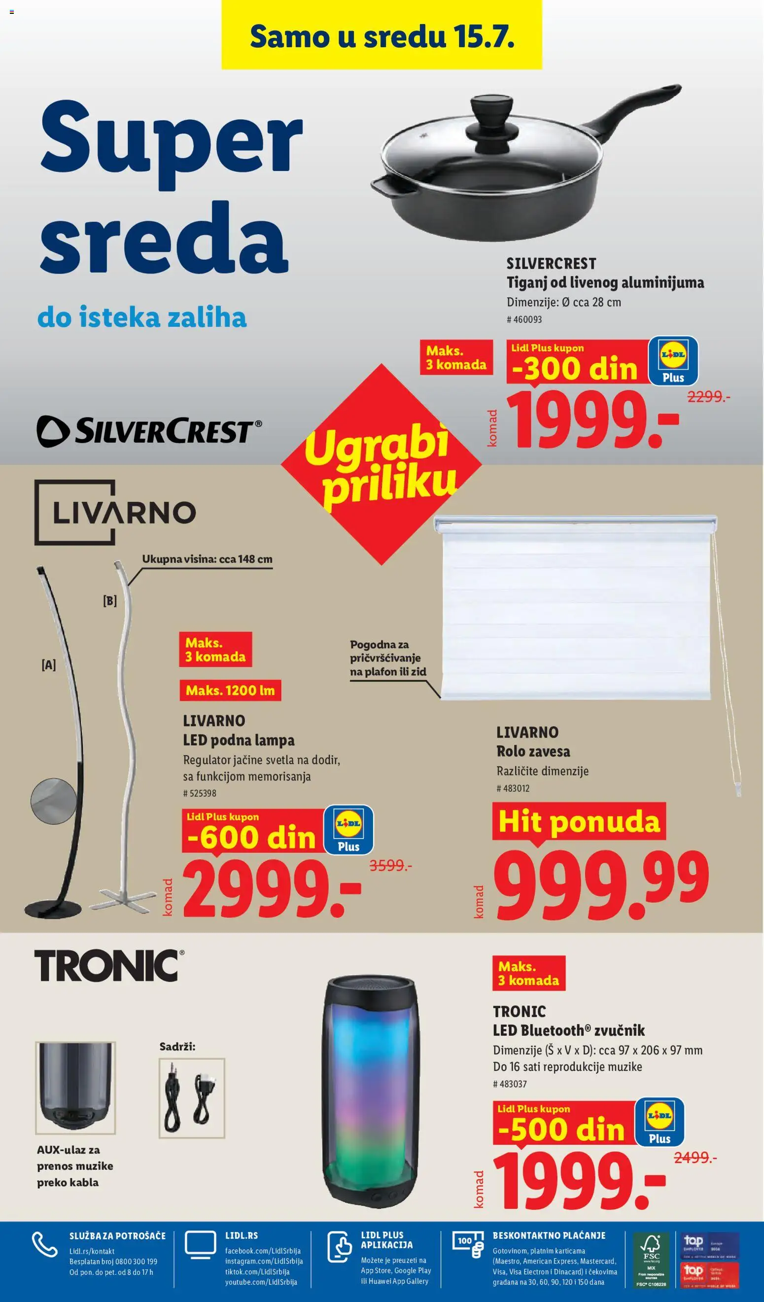 Lidl katalog - važi od 09.07.2026 | Strana: 90 | Proizvode: Silvercrest, Zvučnik, Zavesa, Tiganj