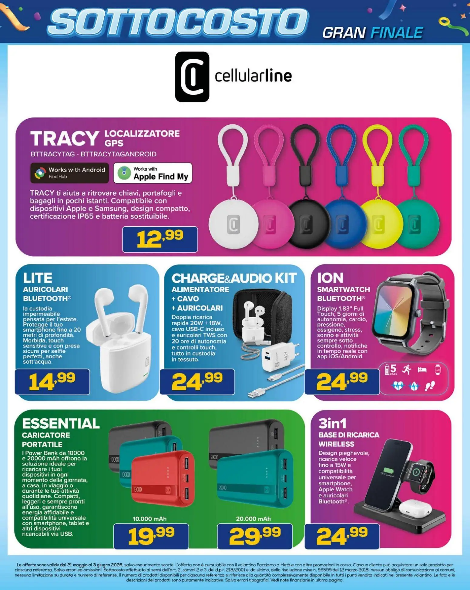 Volantino BRUNO del 21.05.2026 | Pagina: 6 | Prodotti: Tablet, Cavo, Apple Watch, Presa