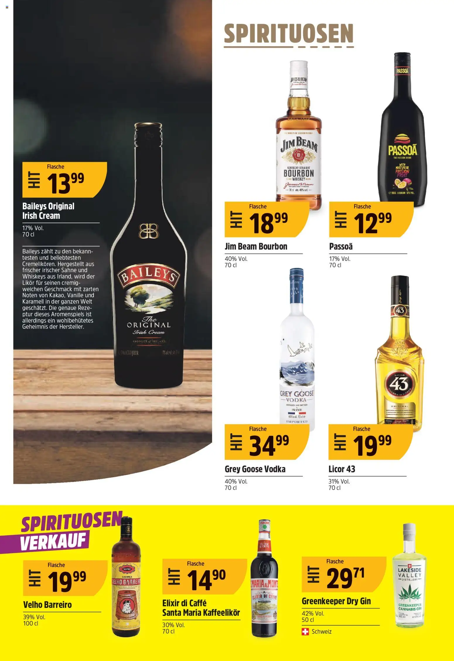 TopCC aktionen – gültig ab 03.08.2026 | Seite: 18 | Produkte: Likör, Bourbon, Gin, Whiskey