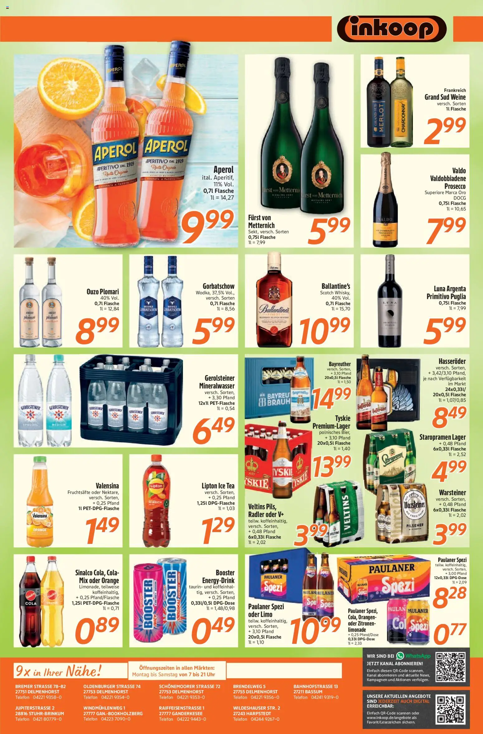 Inkoop Prospekt – gültig ab 21.09.2026 | Seite: 7 | Produkte: Radler, Warsteiner, Telefon, Paulaner